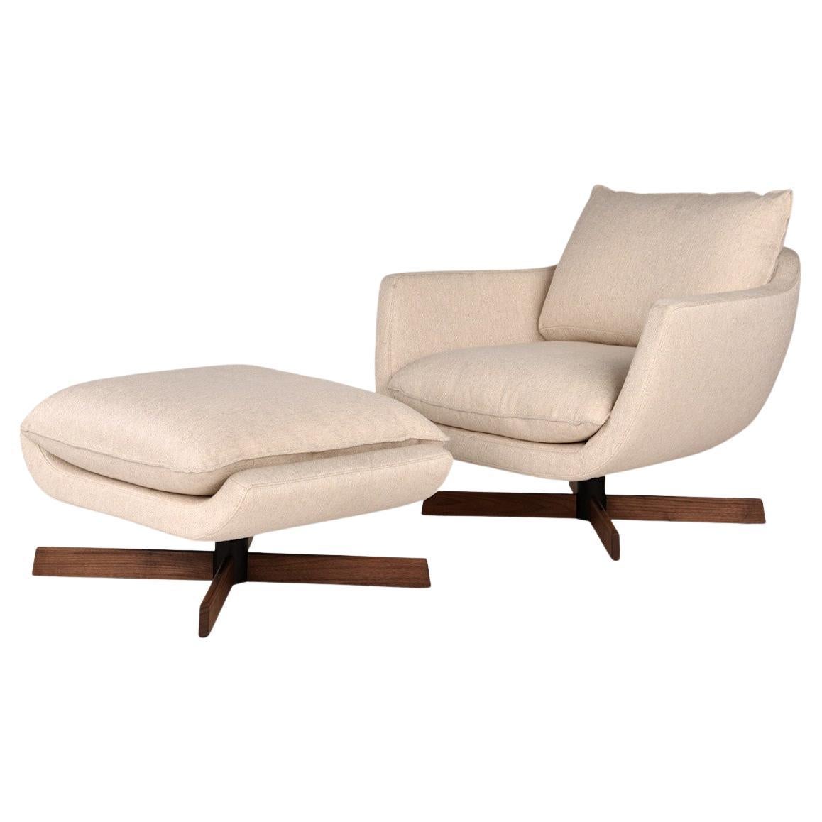 Modern Lounge and Ottoman 'Rua Leblon' seat by Man of Parts X Yabu Pushelberg