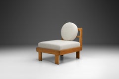 Modern Lounge Chair with Bouclé Upholstery, Europe Mid-20th Century