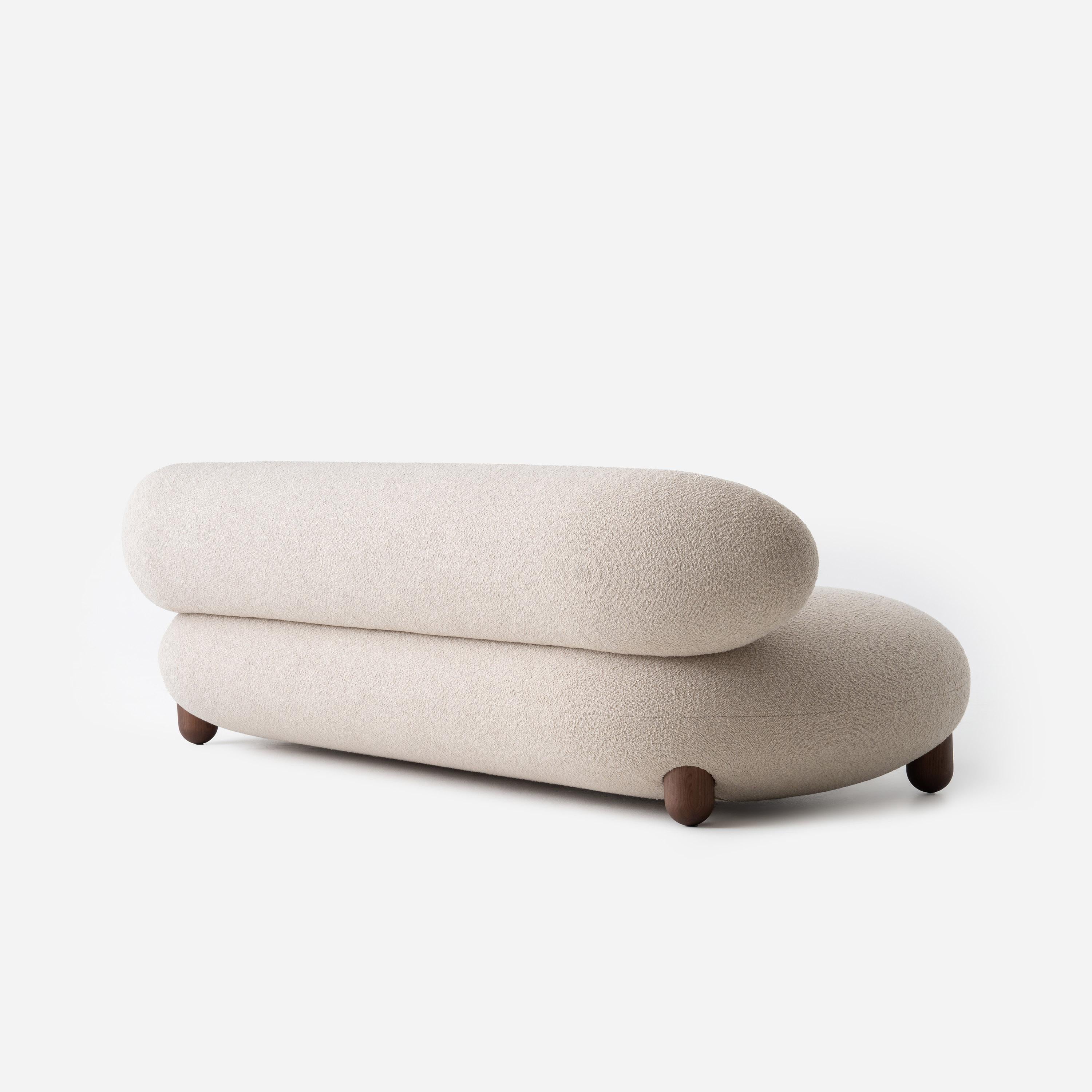 Sofá moderno Lounge Flock en tejido Boucle Ancho 240 cm by NOOM en venta 4