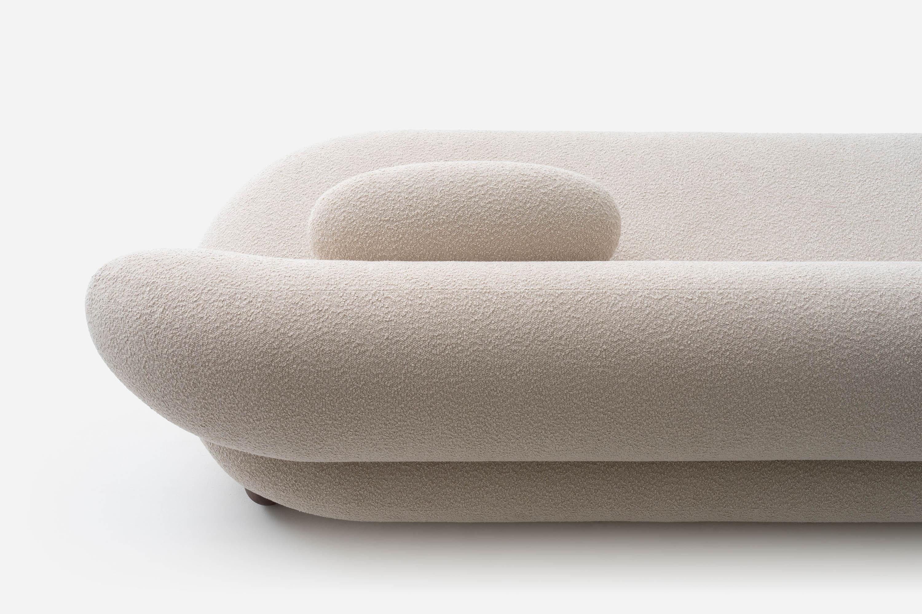 Sofá moderno Lounge Flock en tejido Boucle Ancho 240 cm by NOOM en venta 8
