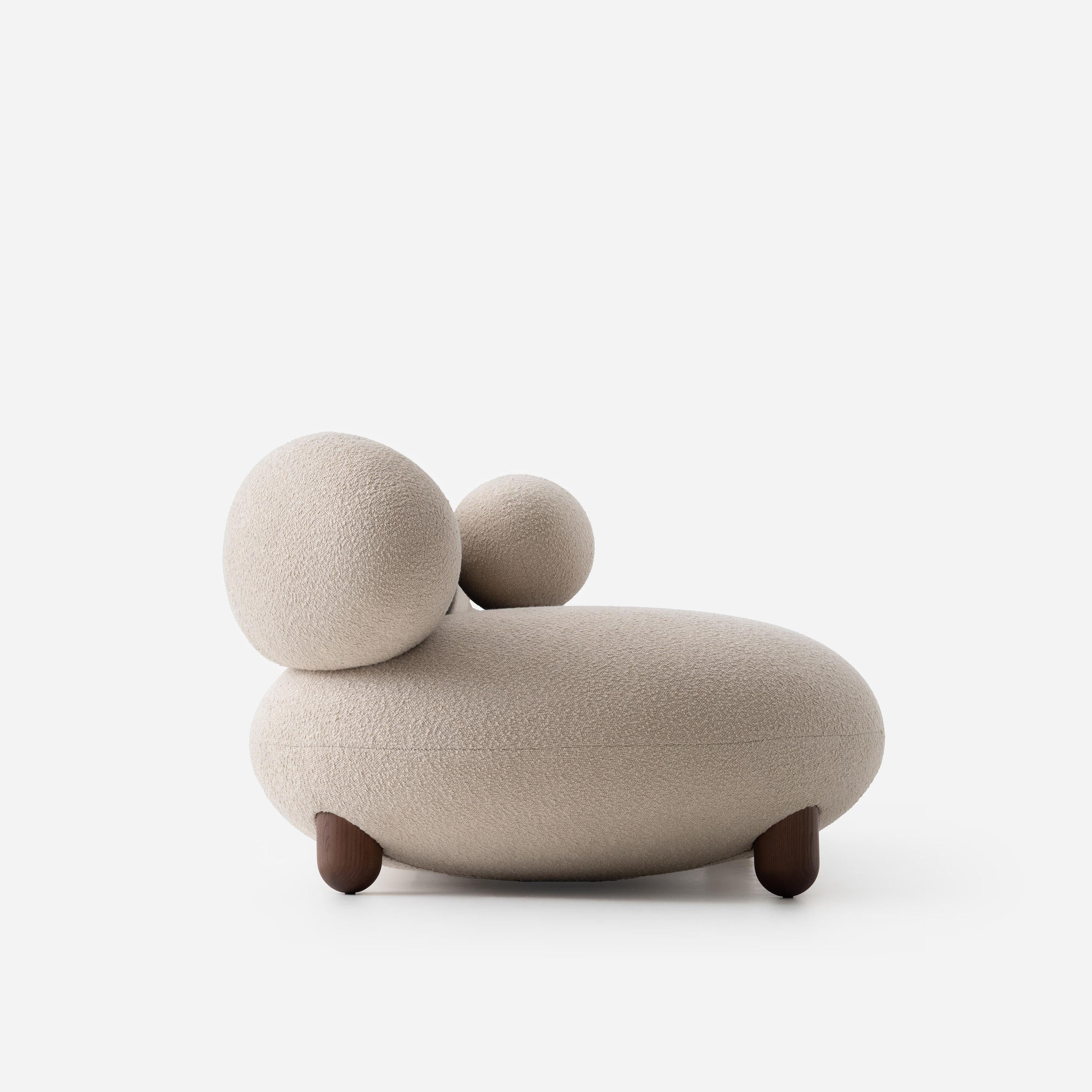 Sofá moderno Lounge Flock en tejido Boucle Ancho 240 cm by NOOM en venta 1