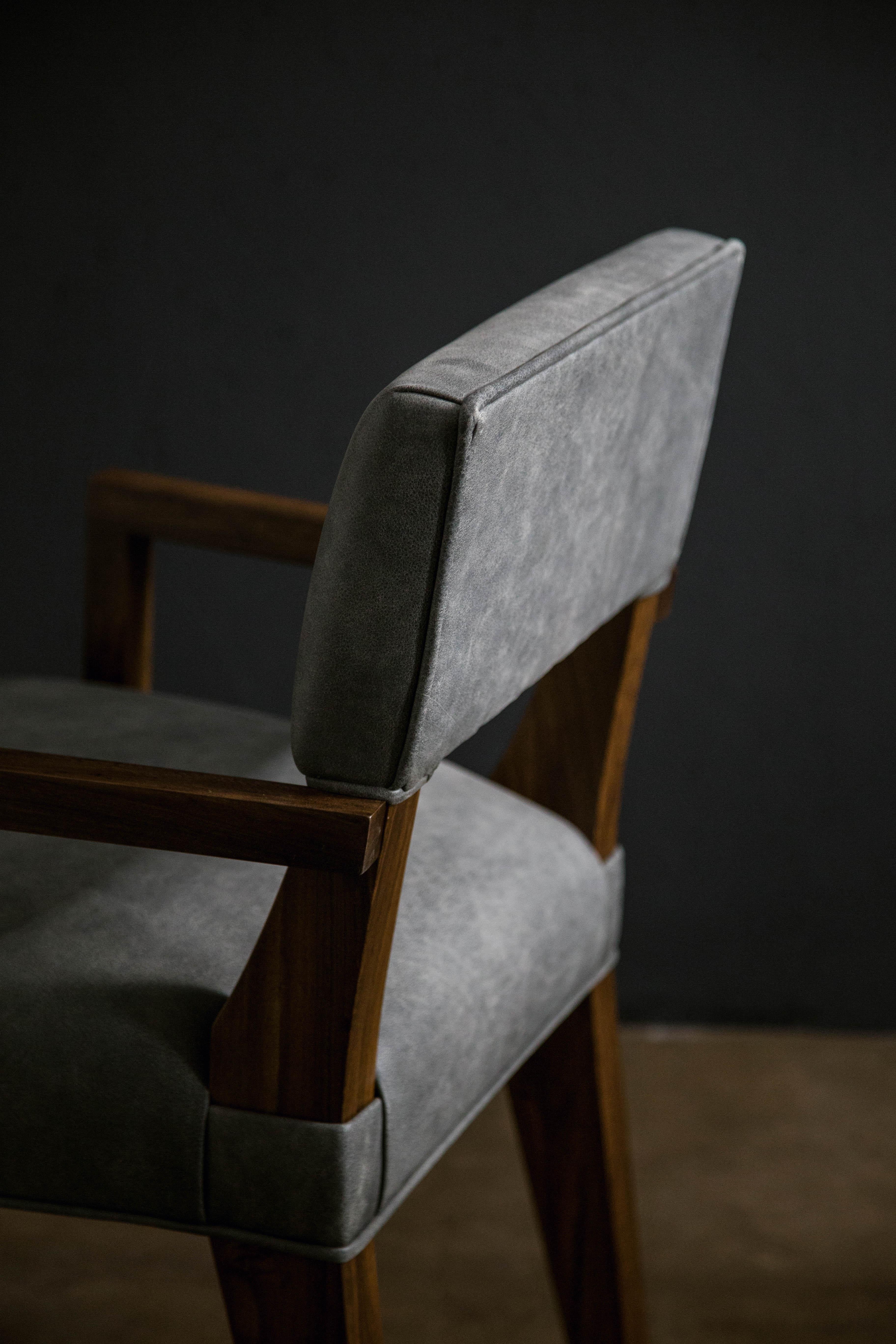Moderner niedriger Sessel aus Argentinischem Rosenholz und Leder oder COM von Costantini, Bruno im Angebot 3