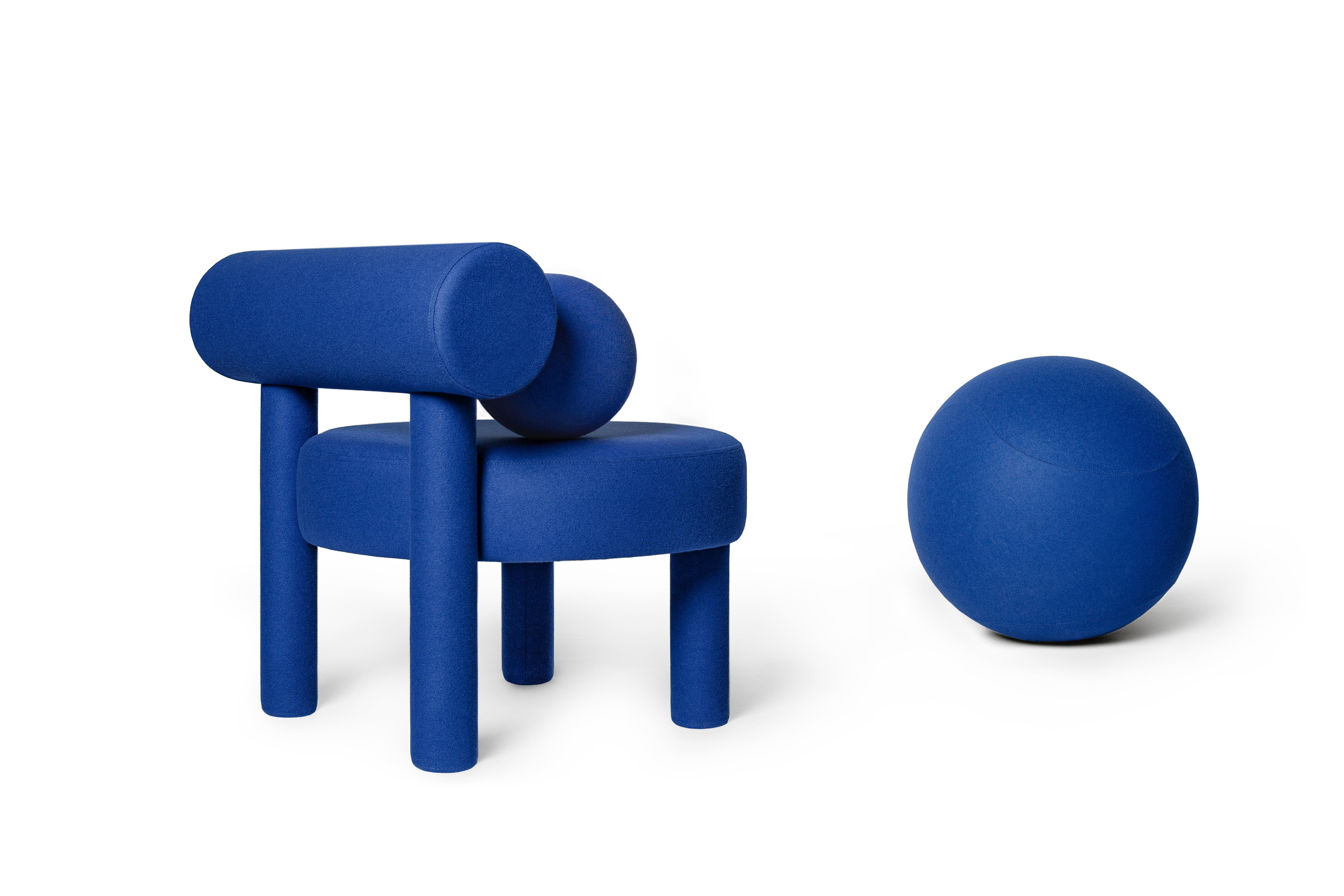 Modern Low Chair 'GROPIUS CS1' by NOOM, Blue For Sale 3