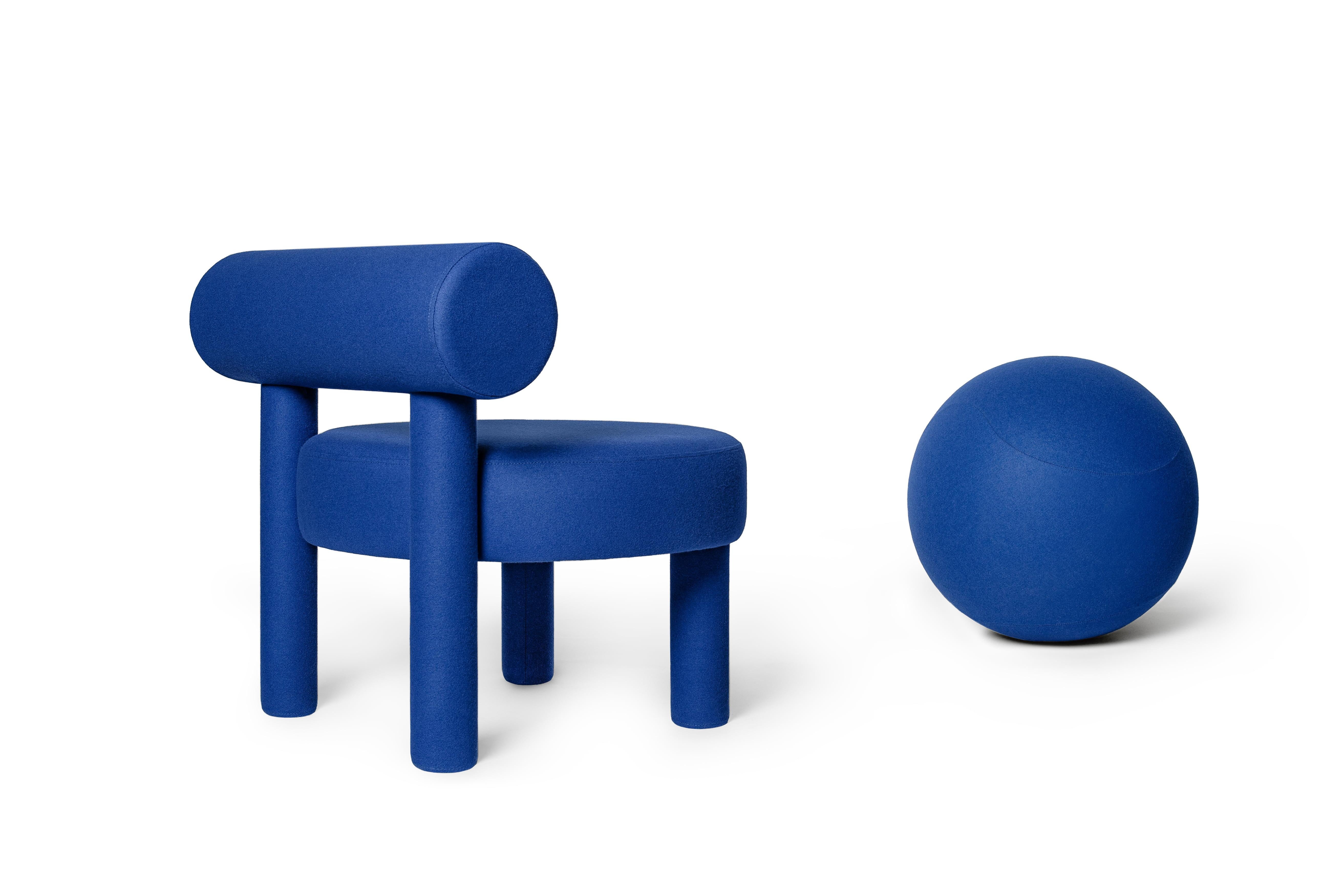 Modern Low Chair 'GROPIUS CS1' by NOOM, Blue For Sale 4