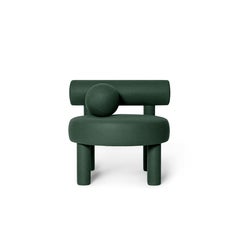 Modern Low Chair 'Gropius CS1' by Noom, Dark Green
