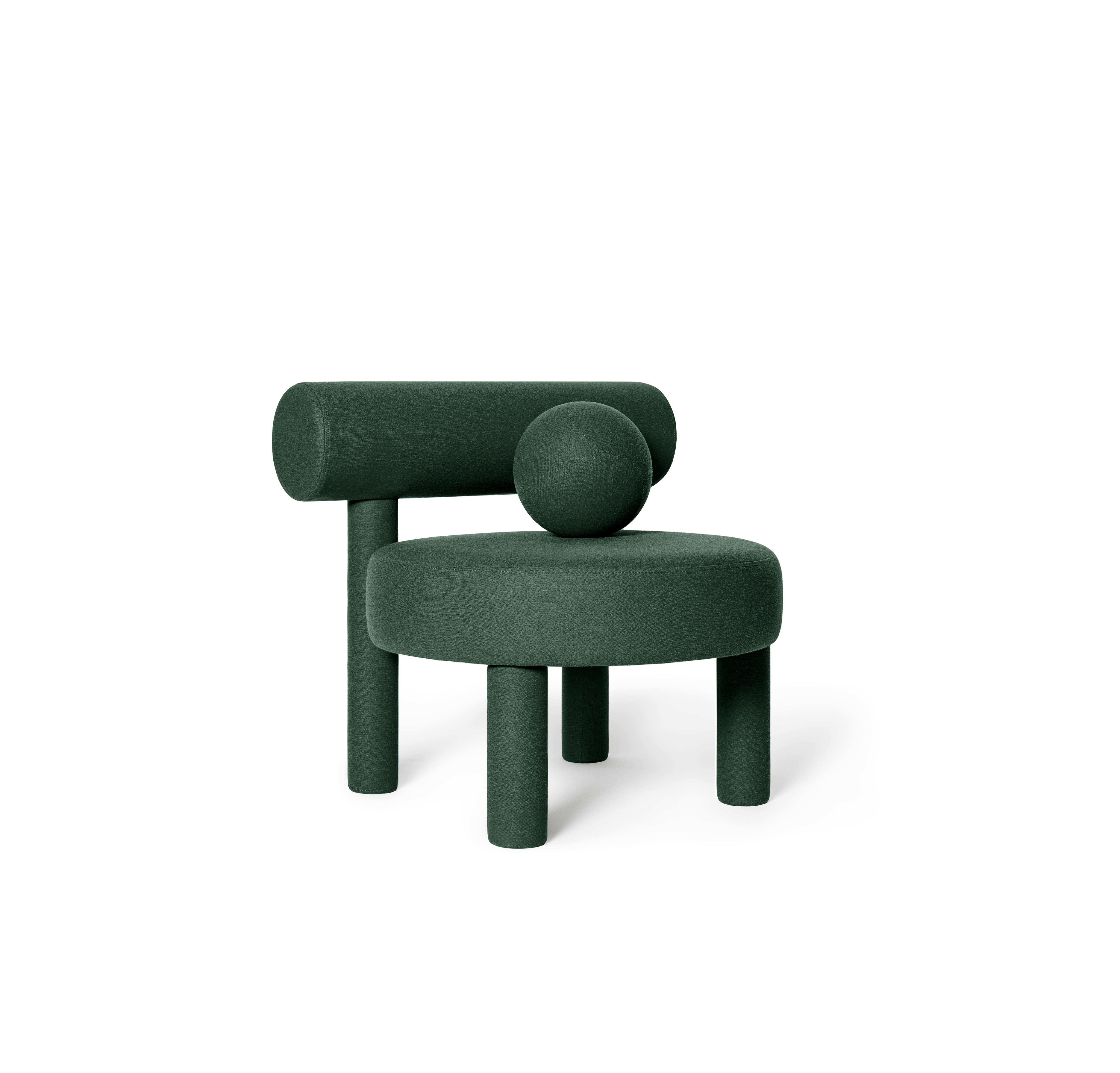 Moderner niedriger Stuhl „Gropius CS1“ von Noom, Dunkelgrün (Organische Moderne) im Angebot