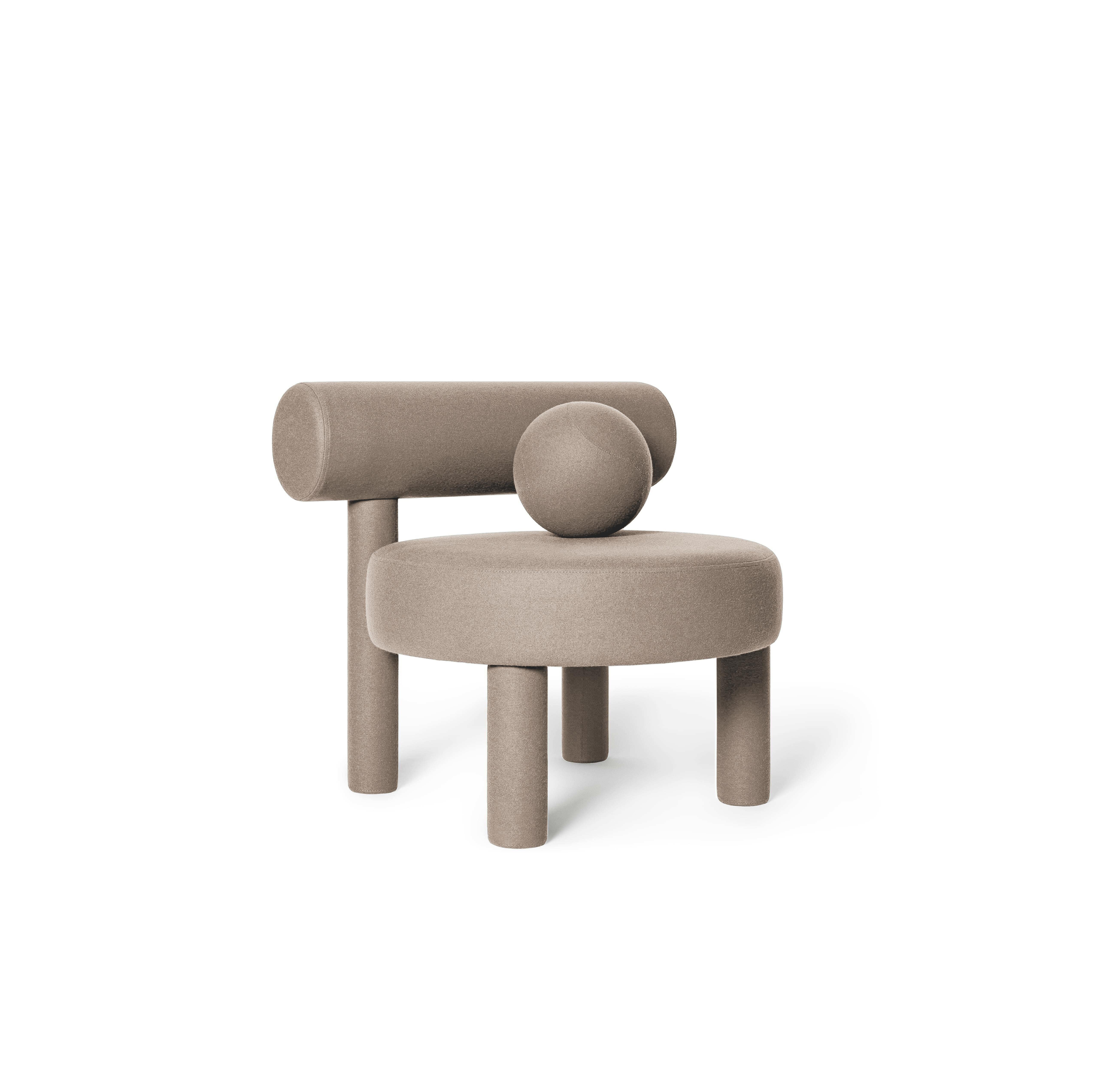 Organic Modern Modern Low Chair 'Gropius CS1' by Noom, Dark Green For Sale