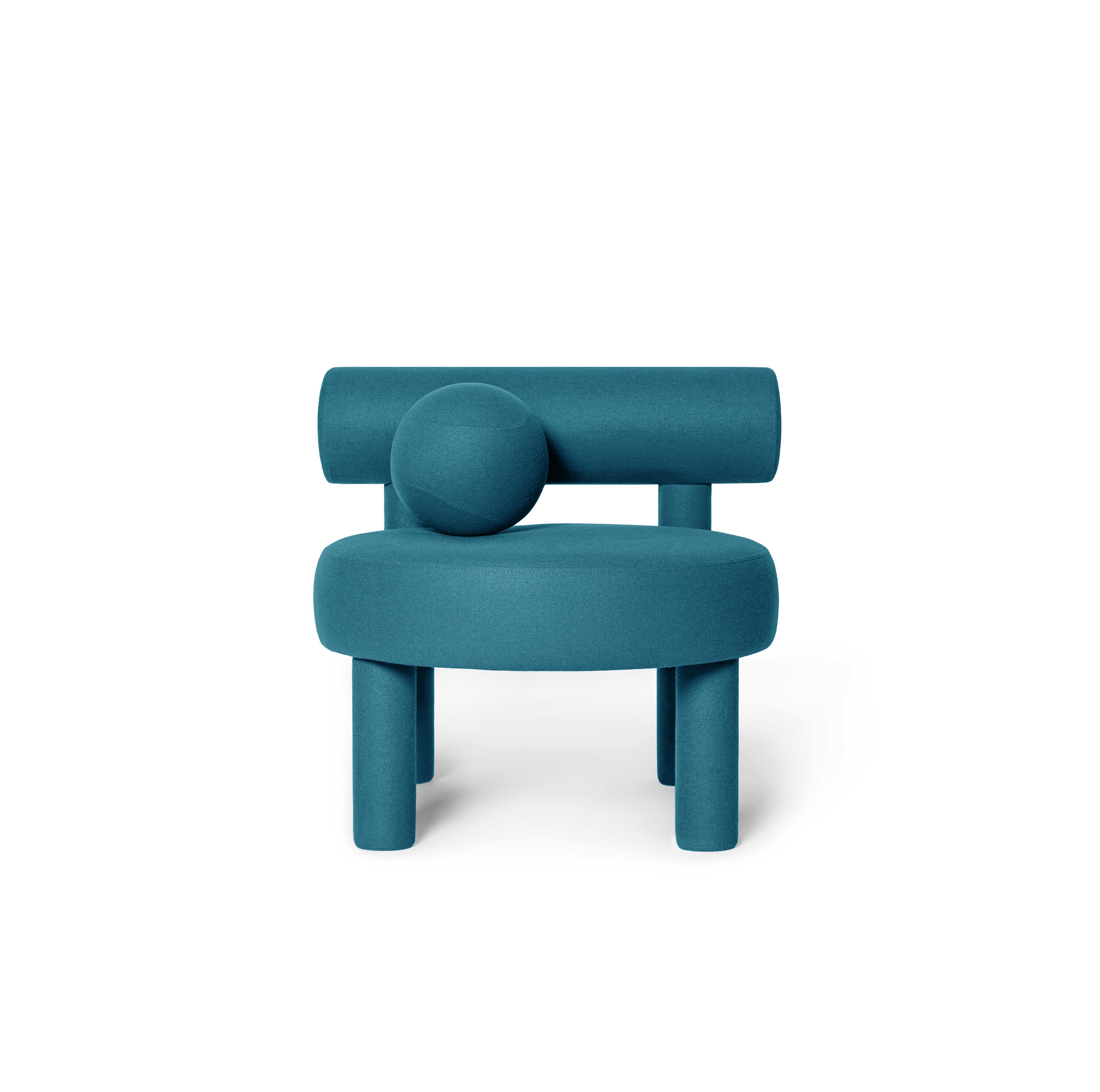 Low chair GROPIUS CS1 by Noom
Model : Category Savoy FR - Turquoize H491
Designer: Kateryna Sokolova

Dimensions:
Height: 71 cm / 27,95 in
Width: 75 cm / 29,53 in
Depth: 75 cm / 29,53 in
Seat height: 44 cm / 17,32 in

New NOOM furniture collection