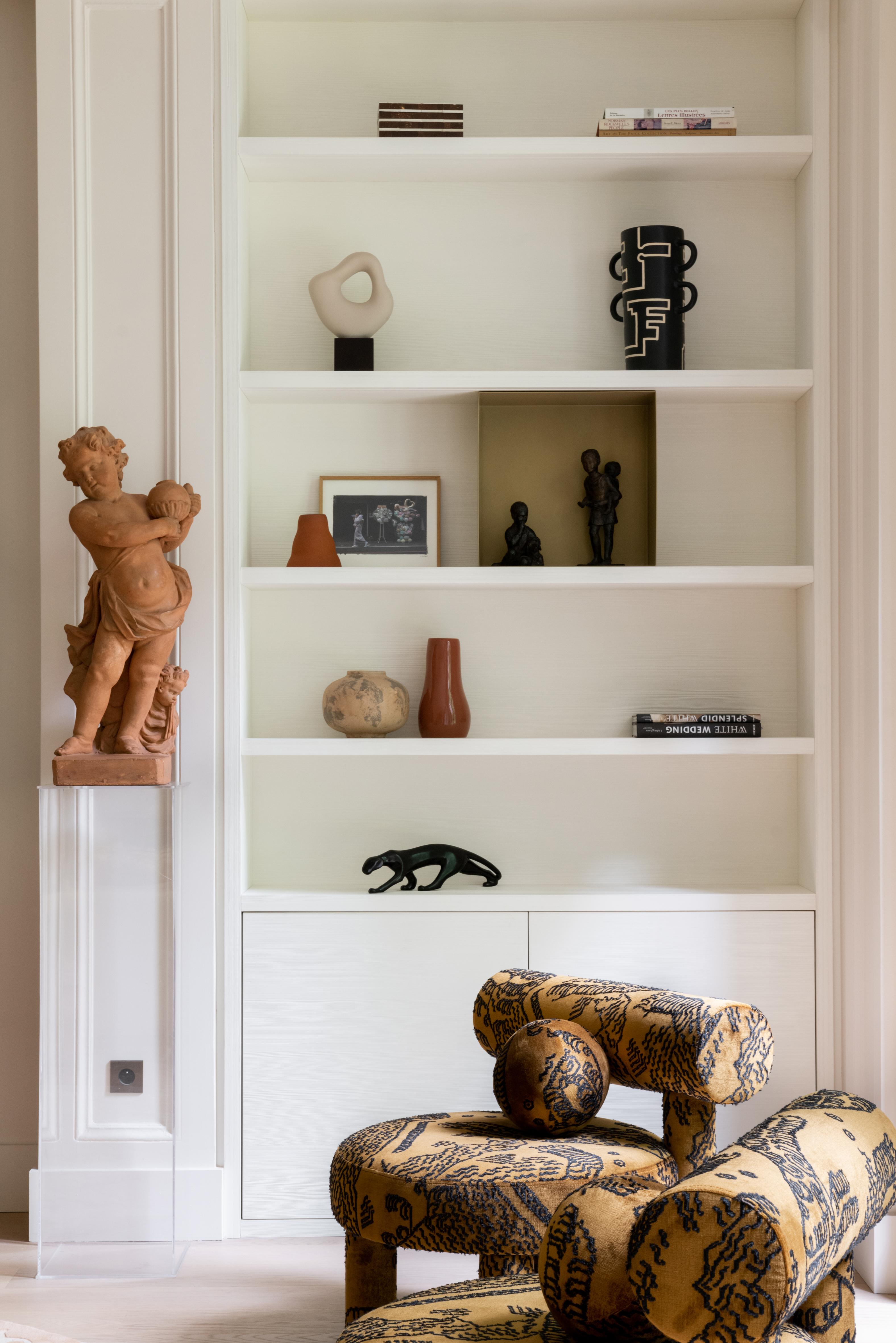 Silla baja moderna Gropius CS1 en tejido Barnum Boucle Blanco by NOOM en venta 6