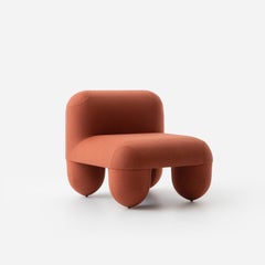 Silla baja moderna Hello en tejido de lana by NOOM