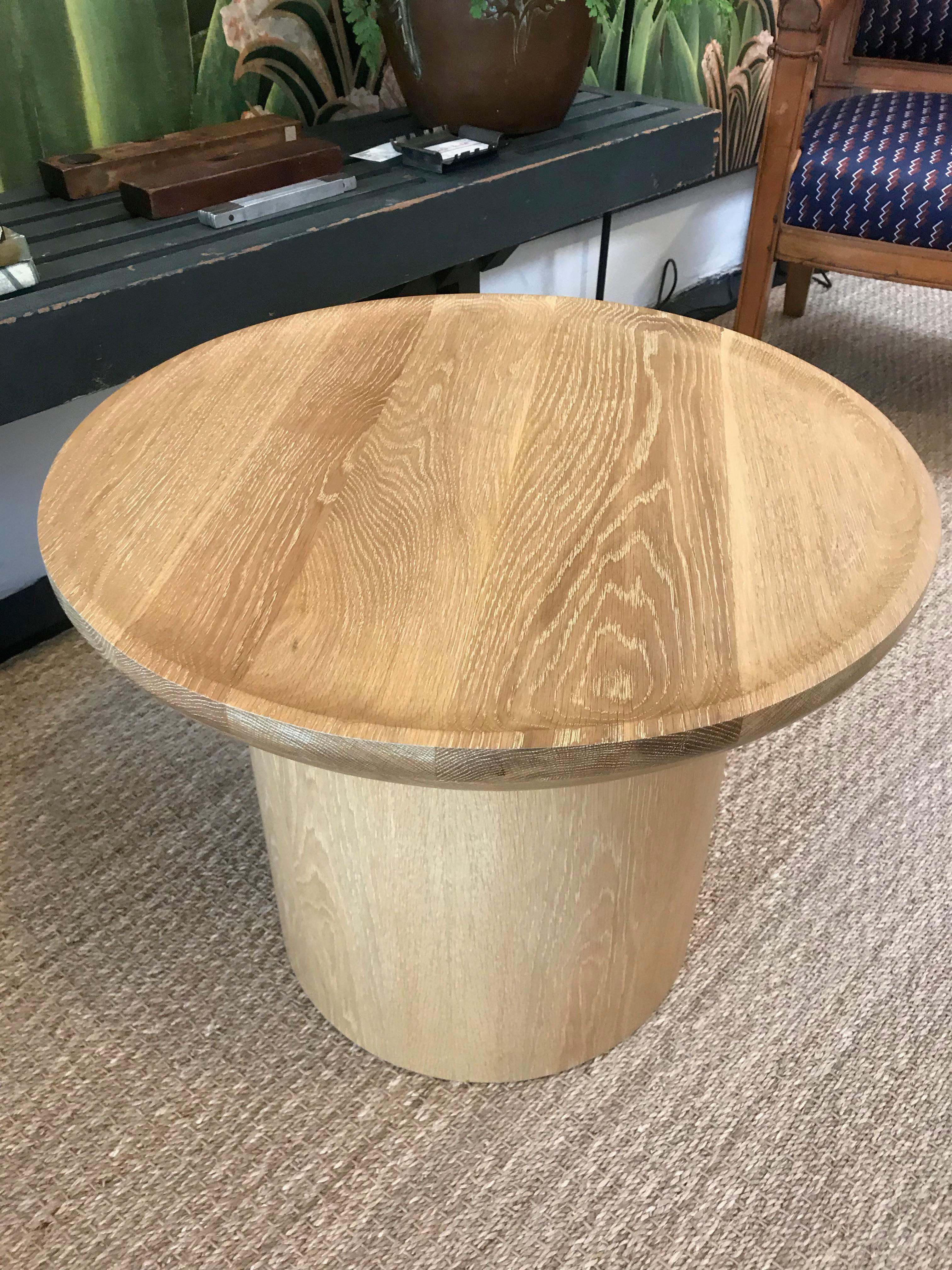 Martin & Brockett's Findley Round Low Side Table features our Findley Collection’s signature carved, curved lip and a round pedestal base. Shown in Cerused Oak finish

Standard: H 19.75 in. x W 24 in.

Part of our Findley Collection.

Available for