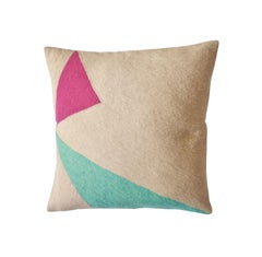 Modern Lucent Shadow Hand Embroidered Geometric Throw Pillow Cover