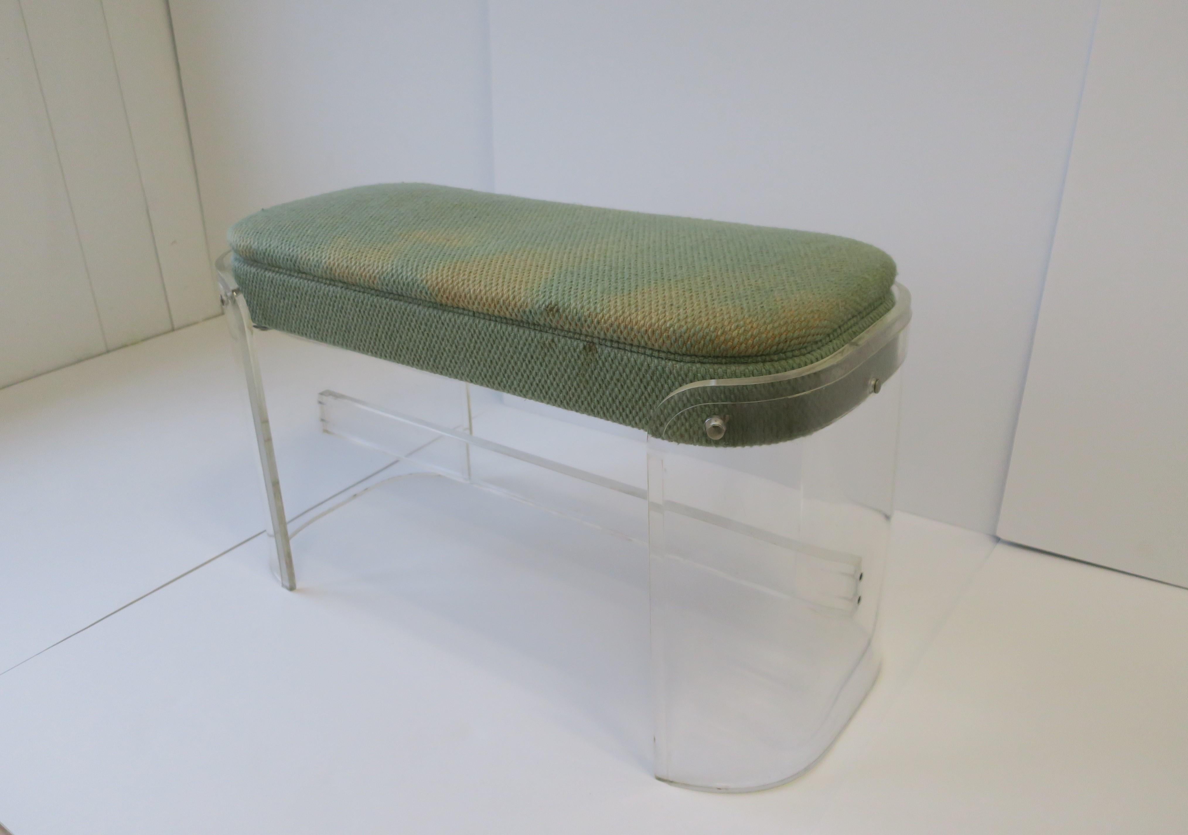 Modern Lucite Bench 5
