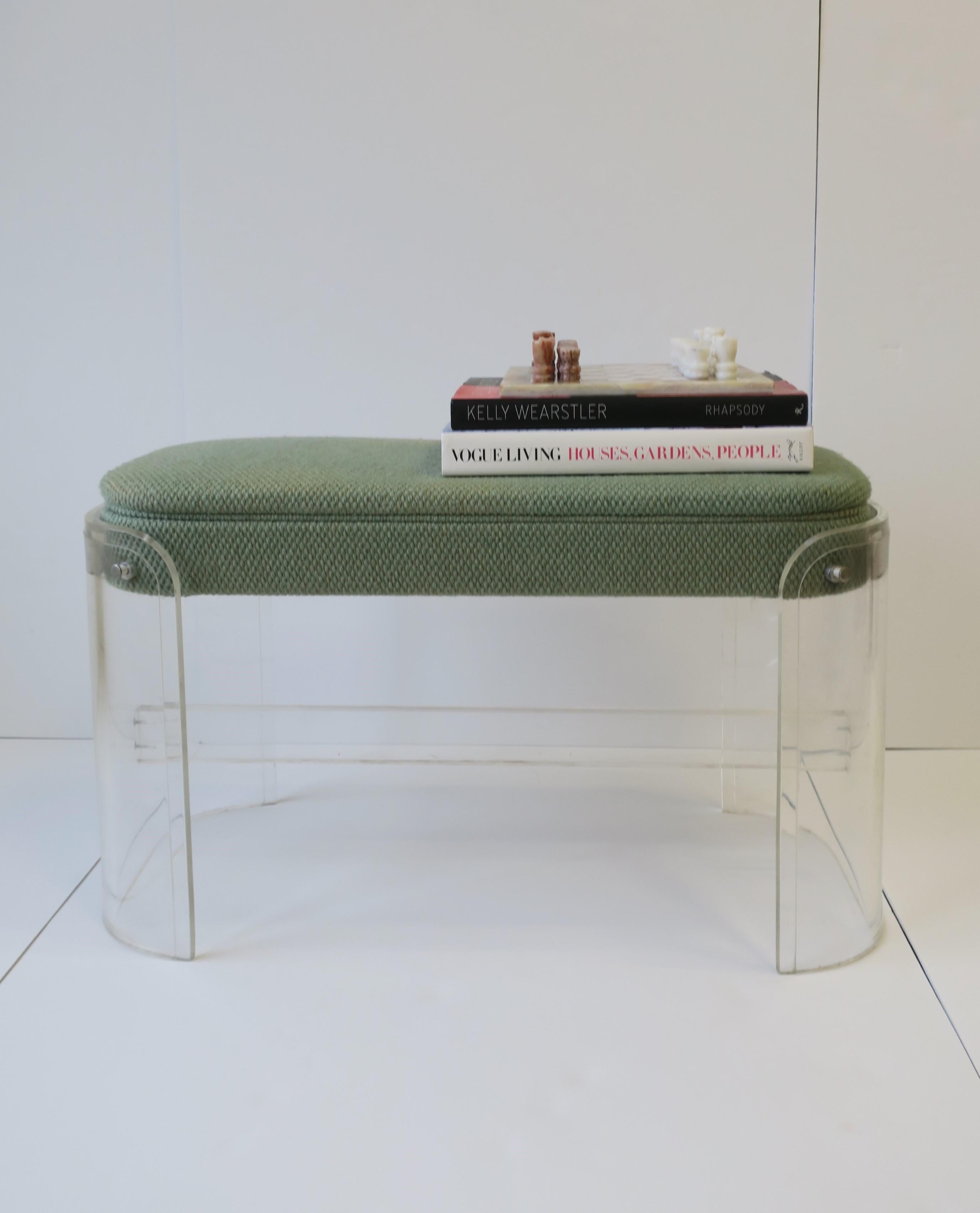 Modern Lucite Bench 6