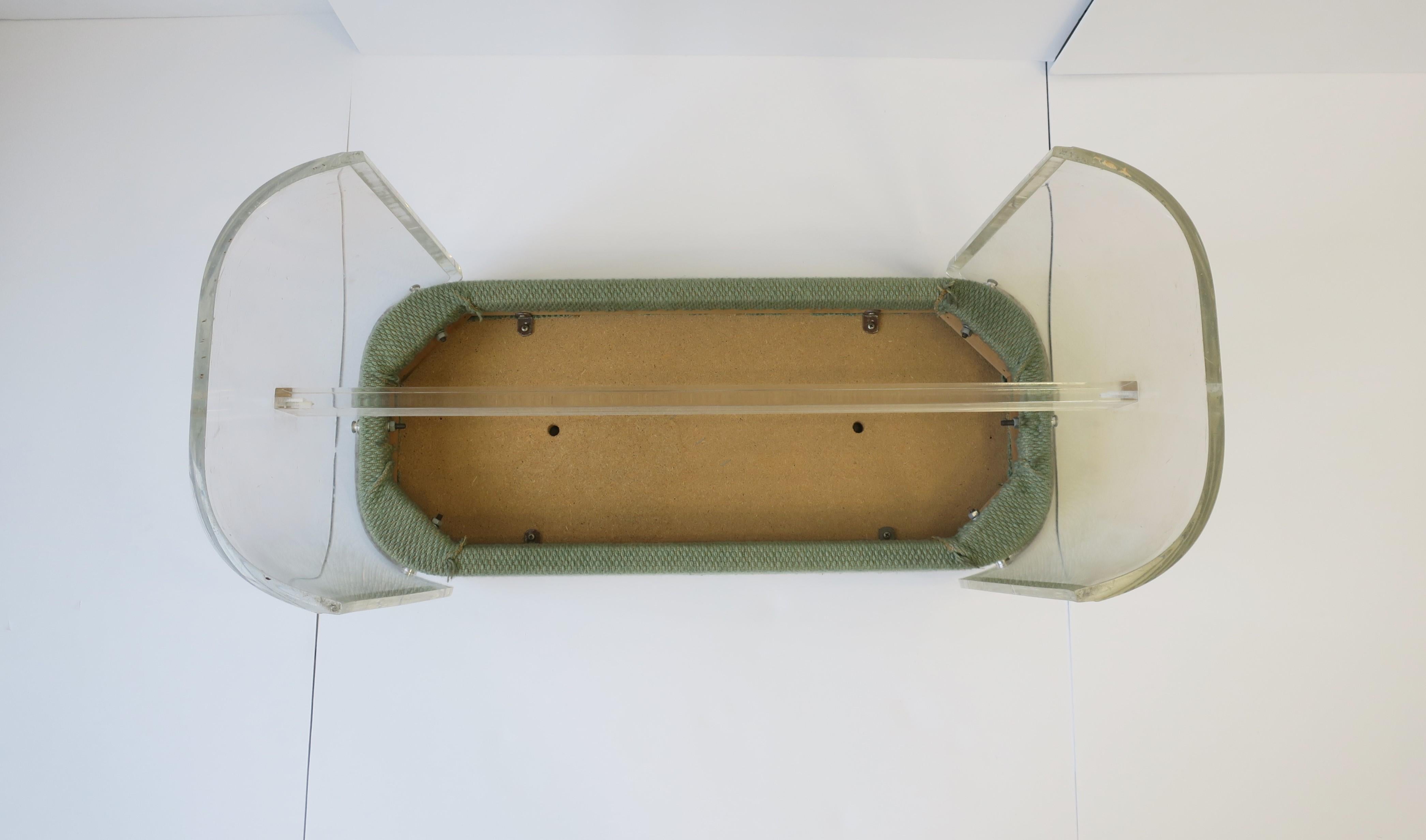 Modern Lucite Bench 13