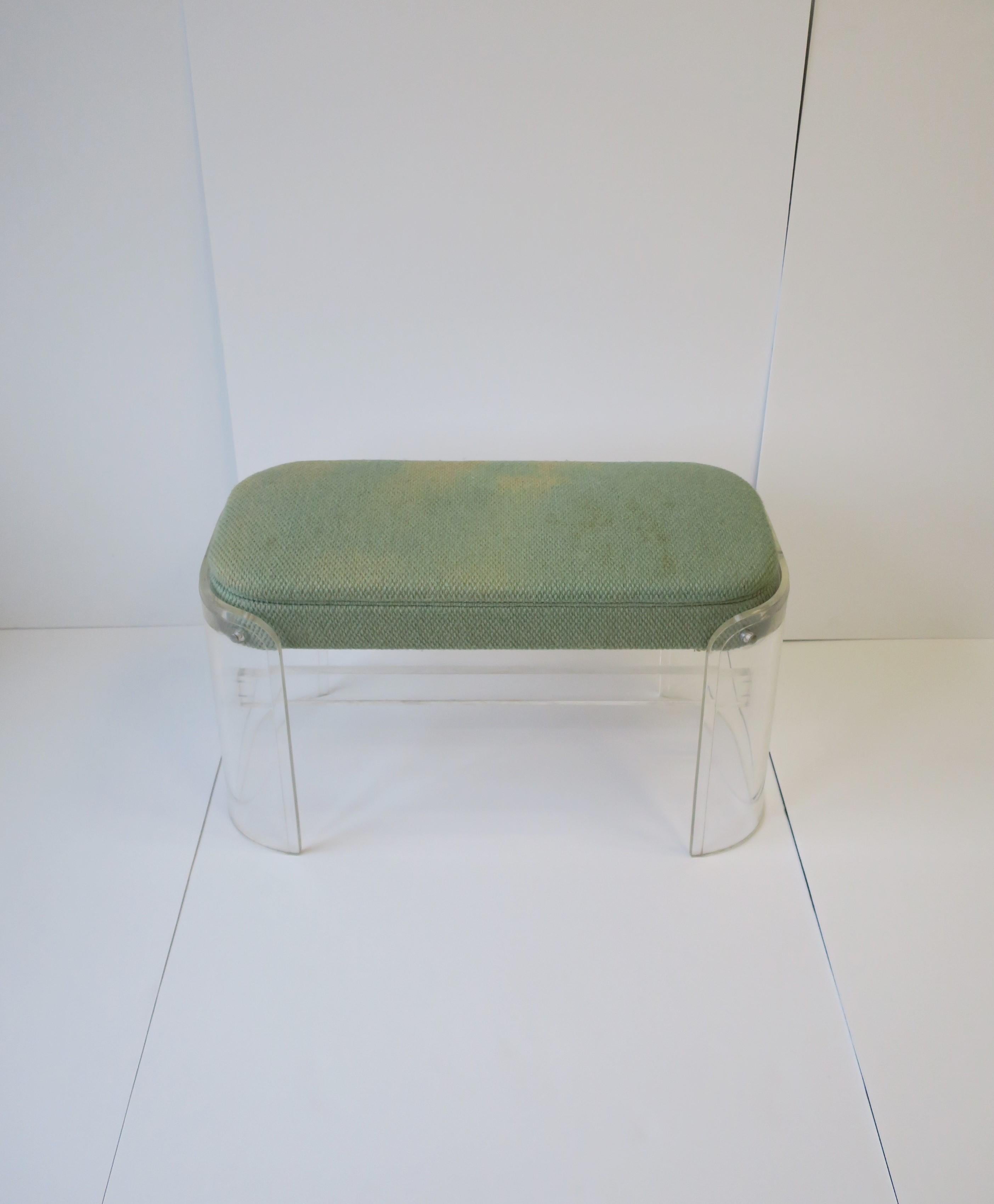 Modern Lucite Bench 2