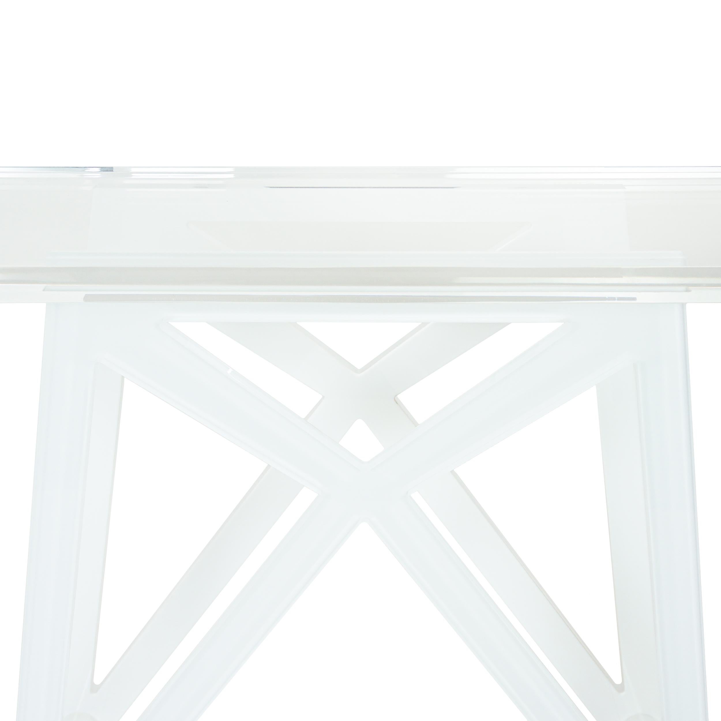Modern Lucite Console Table For Sale 7