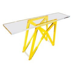 Modern Lucite Console Table