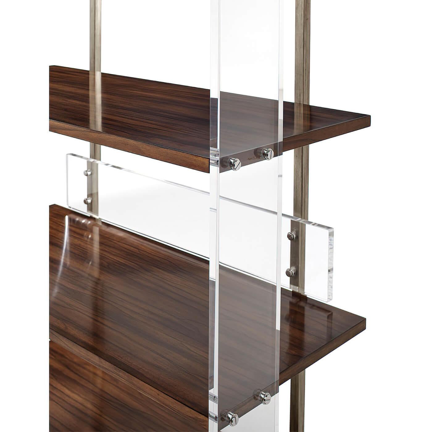 Contemporary Modern Lucite Etagere