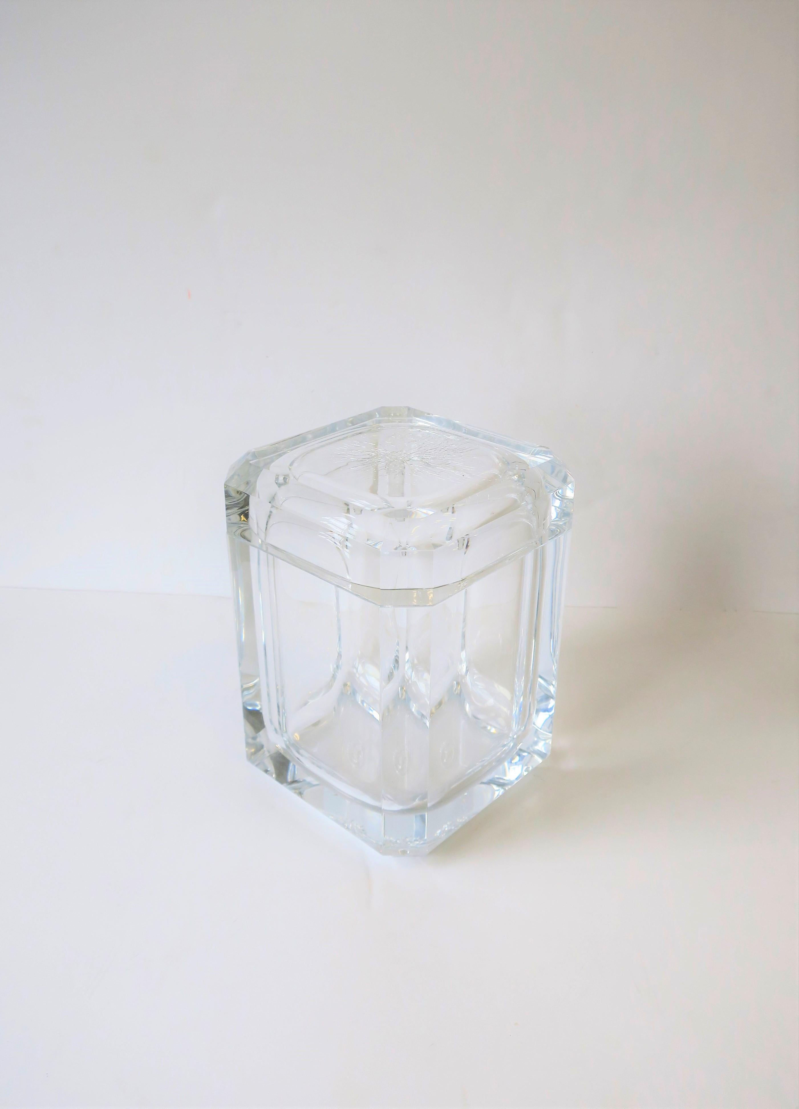 Unknown Modern Lucite Ice Bucket or Box