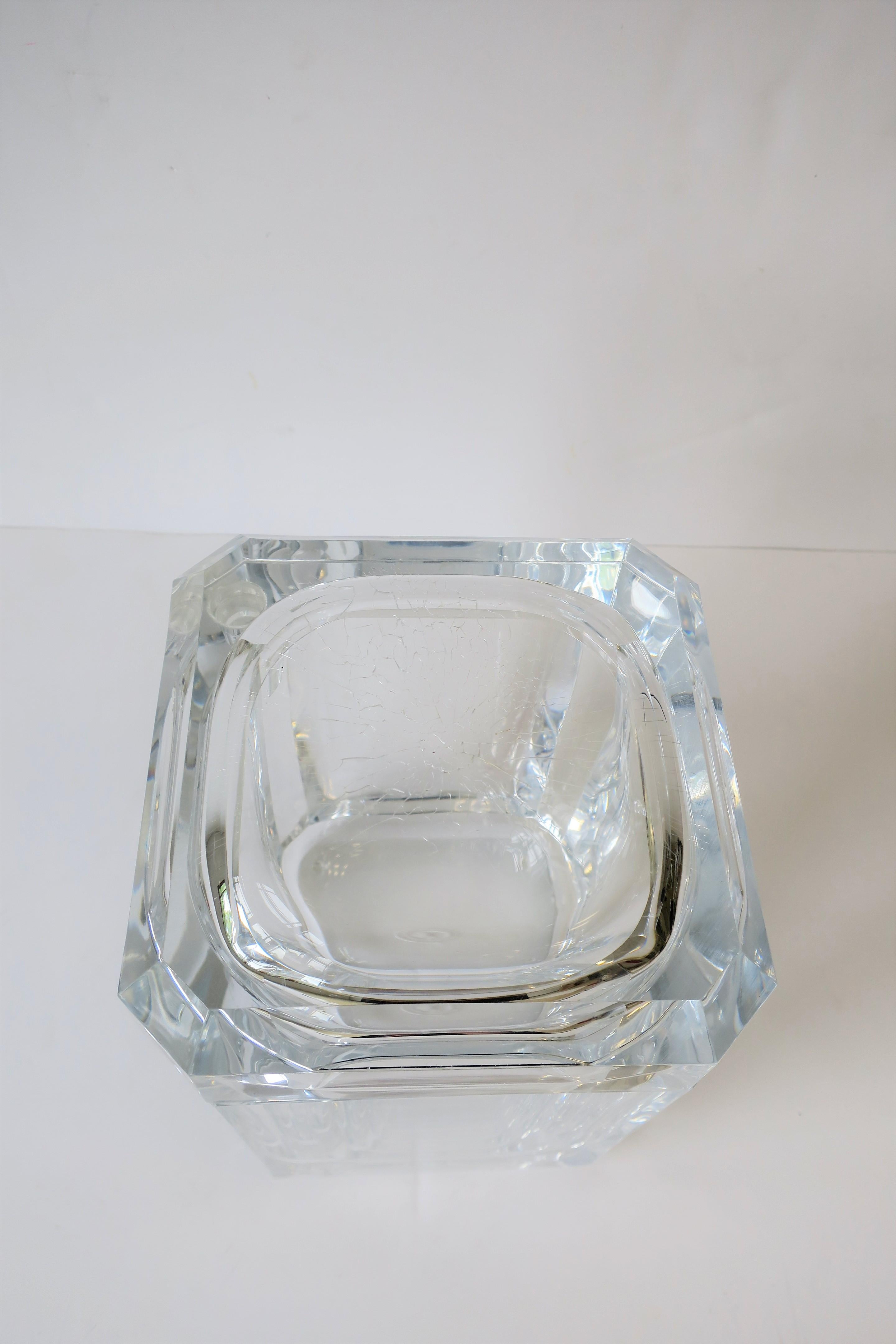 Modern Lucite Ice Bucket or Box 1