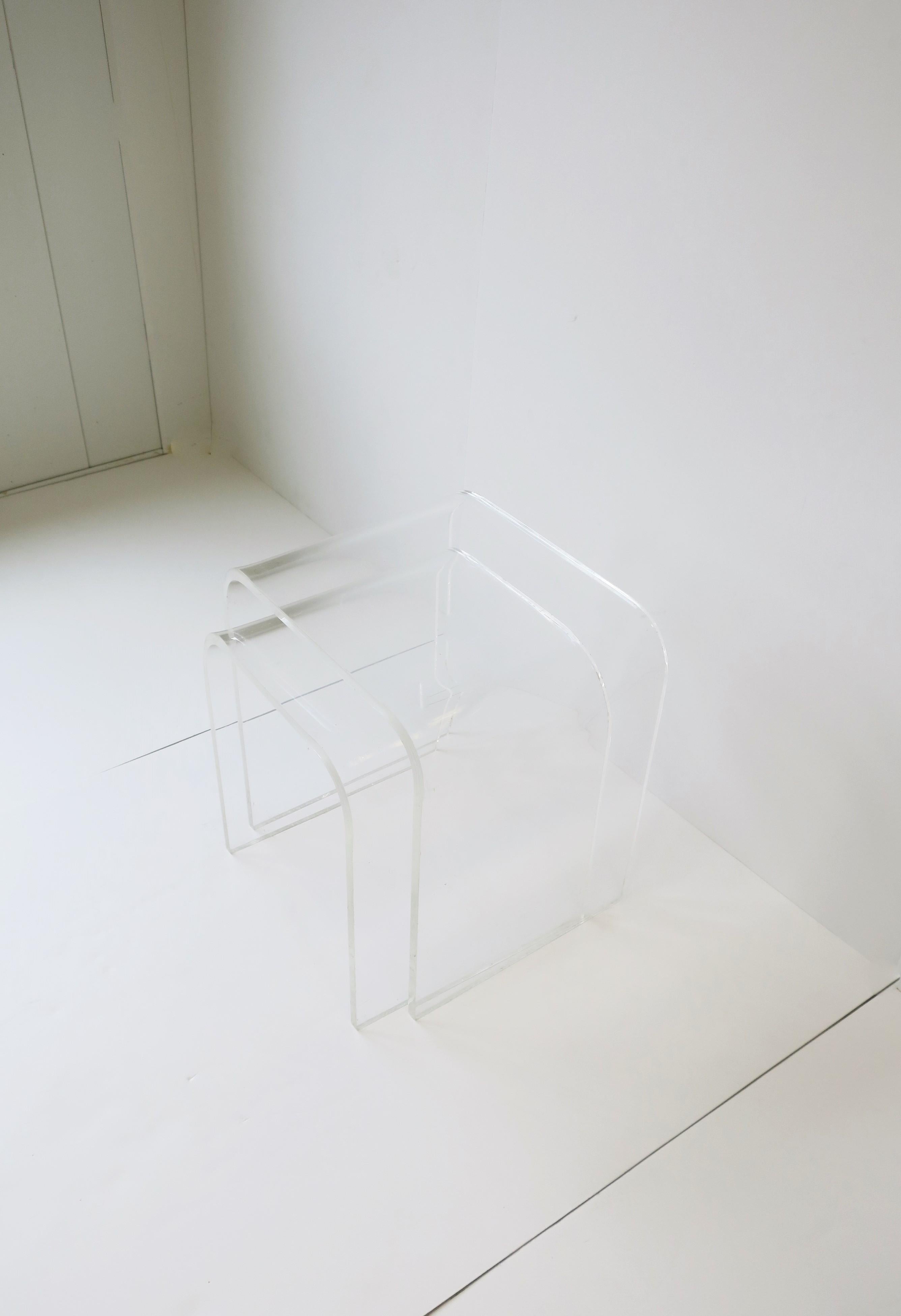lucite stacking tables