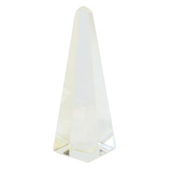 Lucite Obelisk Decorative Object