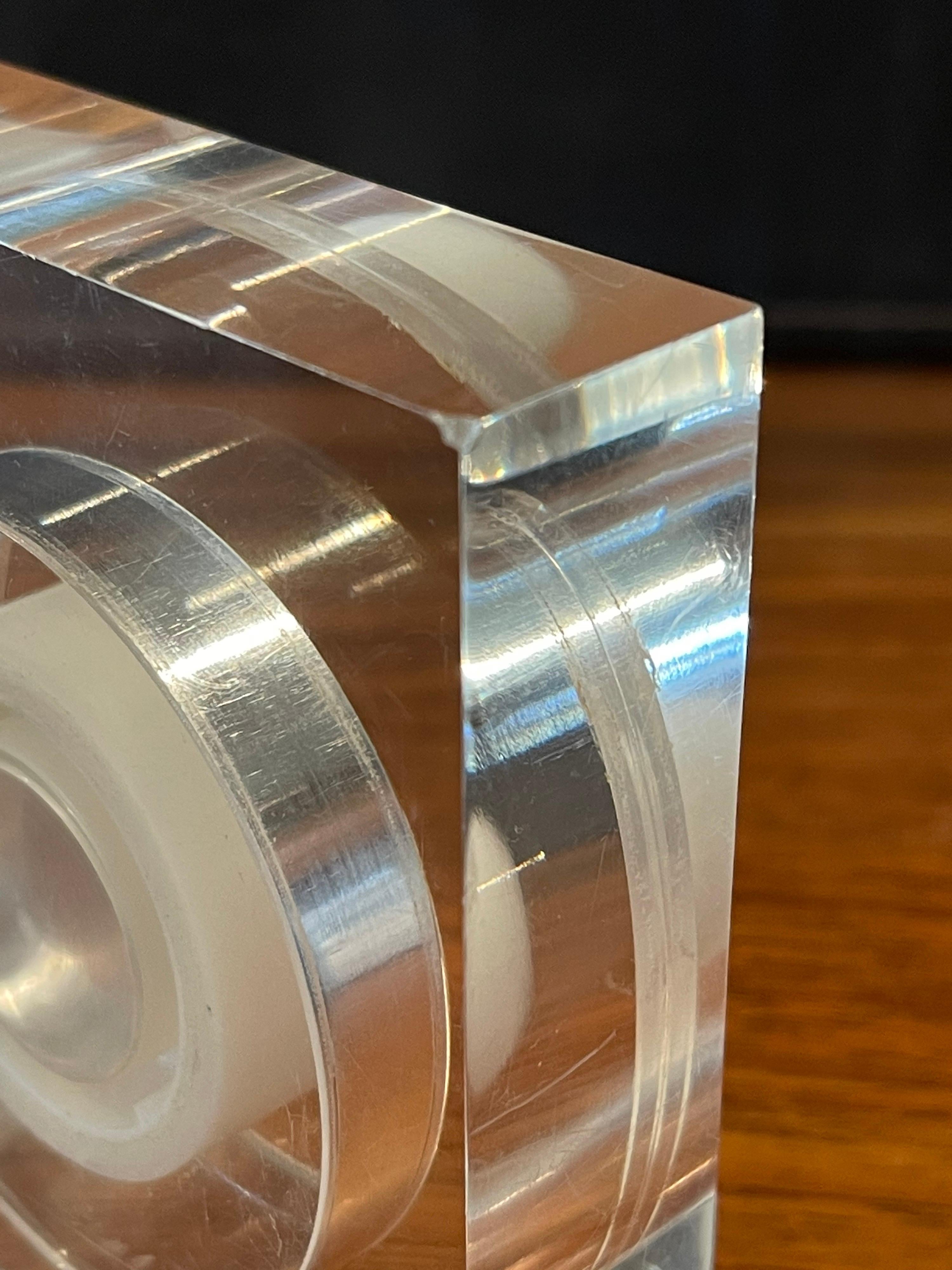 Modern Lucite Tape Dispenser by Two's Company, Design Study Collection MoMA 3