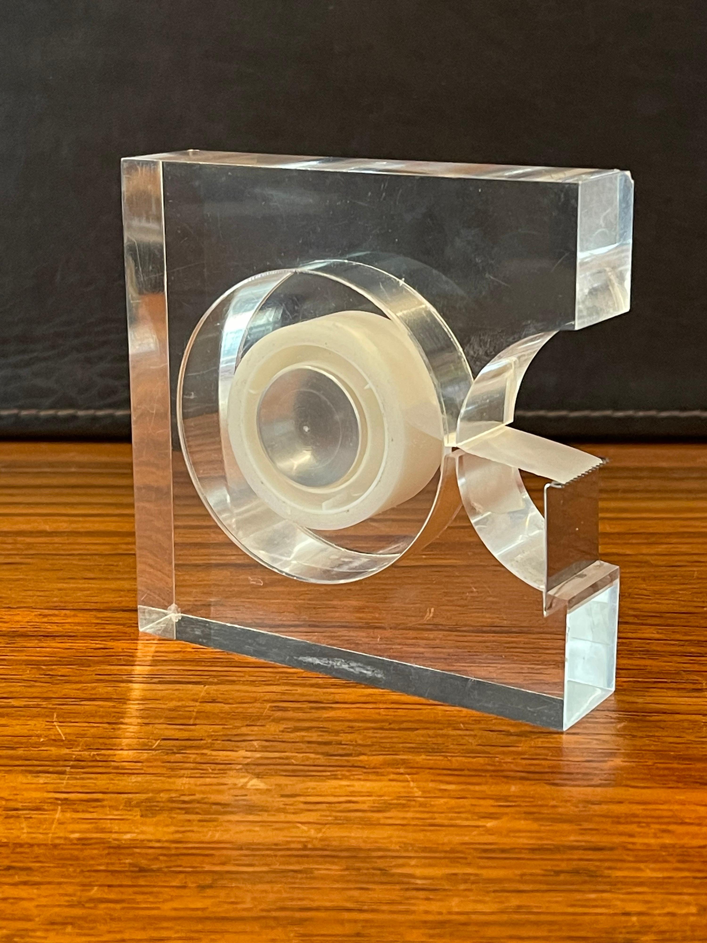 Modern Lucite Tape Dispenser by Two's Company, Design Study Collection MoMA 4