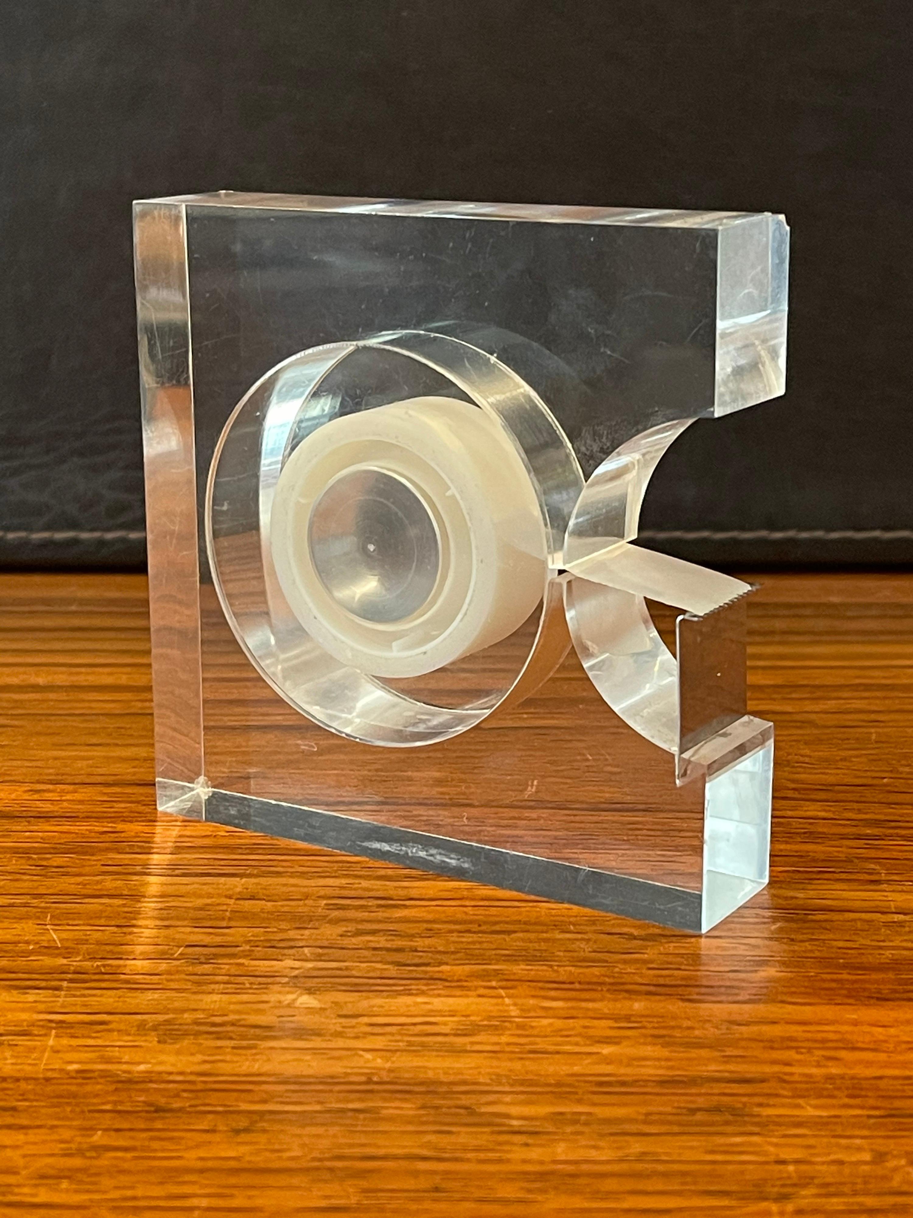 American Modern Lucite Tape Dispenser by Two's Company, Design Study Collection MoMA