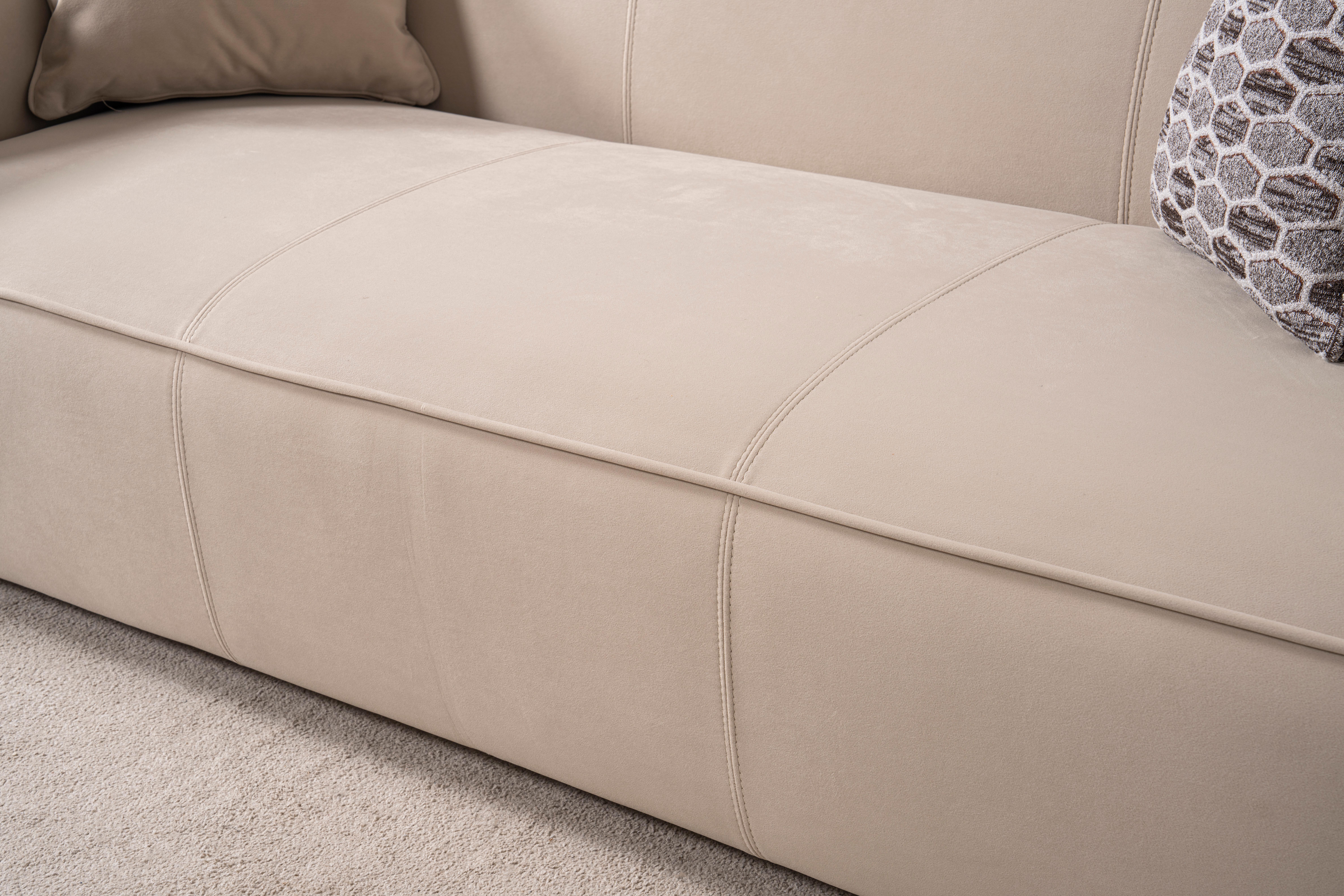 Modern Luna Sofa Set ( 2 Three-Seaters 2 Armchairs) For Sale 7