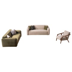 Set di divani LUNA modern ( 2 divani a tre posti 2 poltrone)