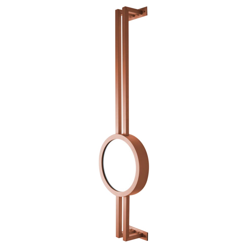 Modern Luxury Handcrafted Brushed Copper Wall Mounted Light Mandolin, Carla Baz