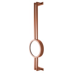 Modern Luxury Handcrafted Brushed Copper Wall Mounted Light Mandolin, Carla Baz