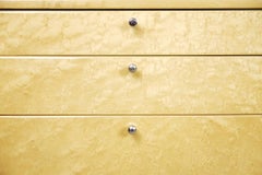 Modern Luxury Italian Desk in Bird's-Eye Maple by Giovanni Offredi for Saporiti