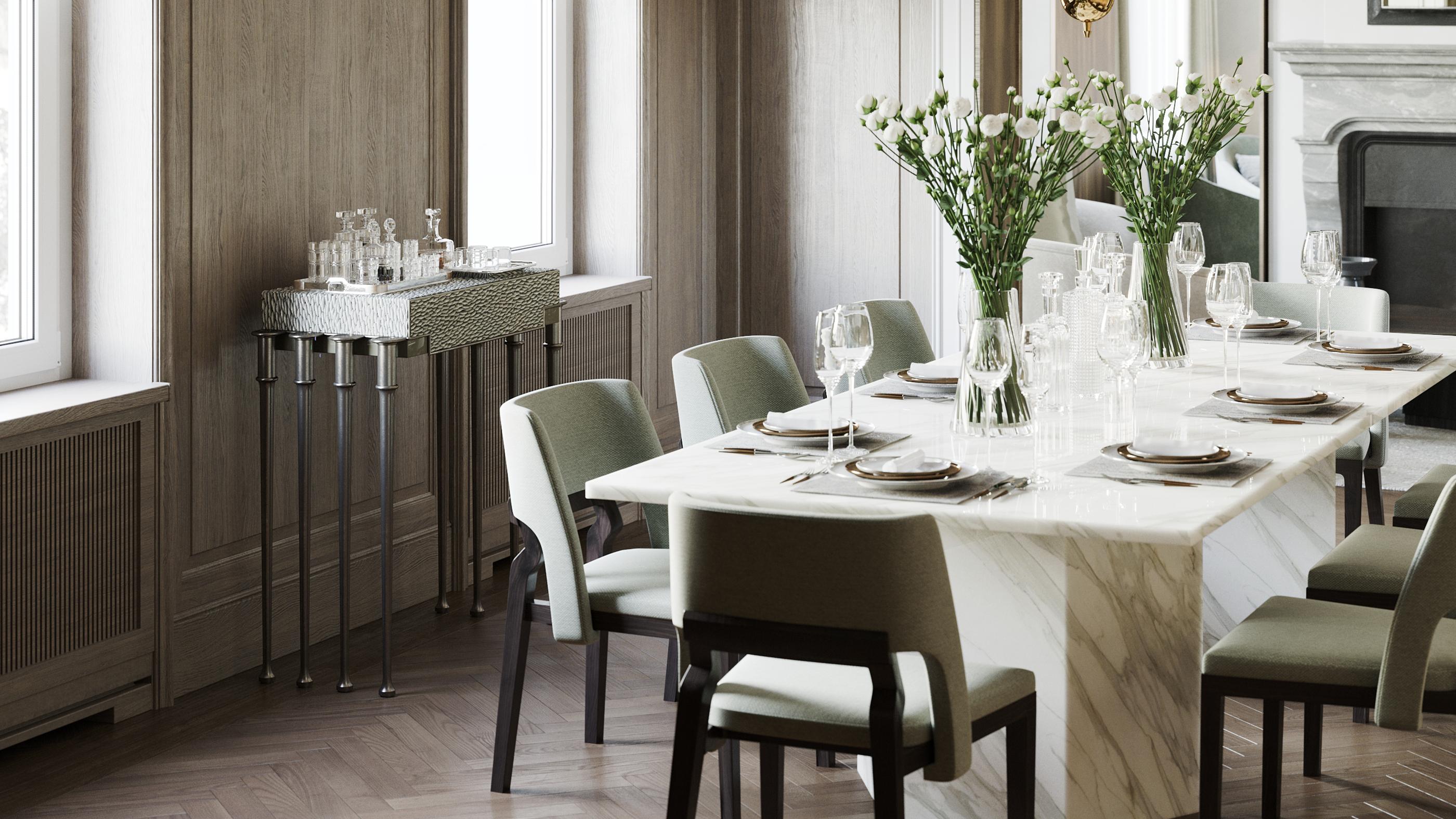 Table console de décoration de luxe Clavis Modern Luxury avec tiroir et torsion Art Déco en vente 7