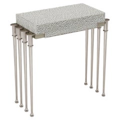 Clavis Modern Luxury Space Saving Console Table with a Drawer and Art Deco Twist