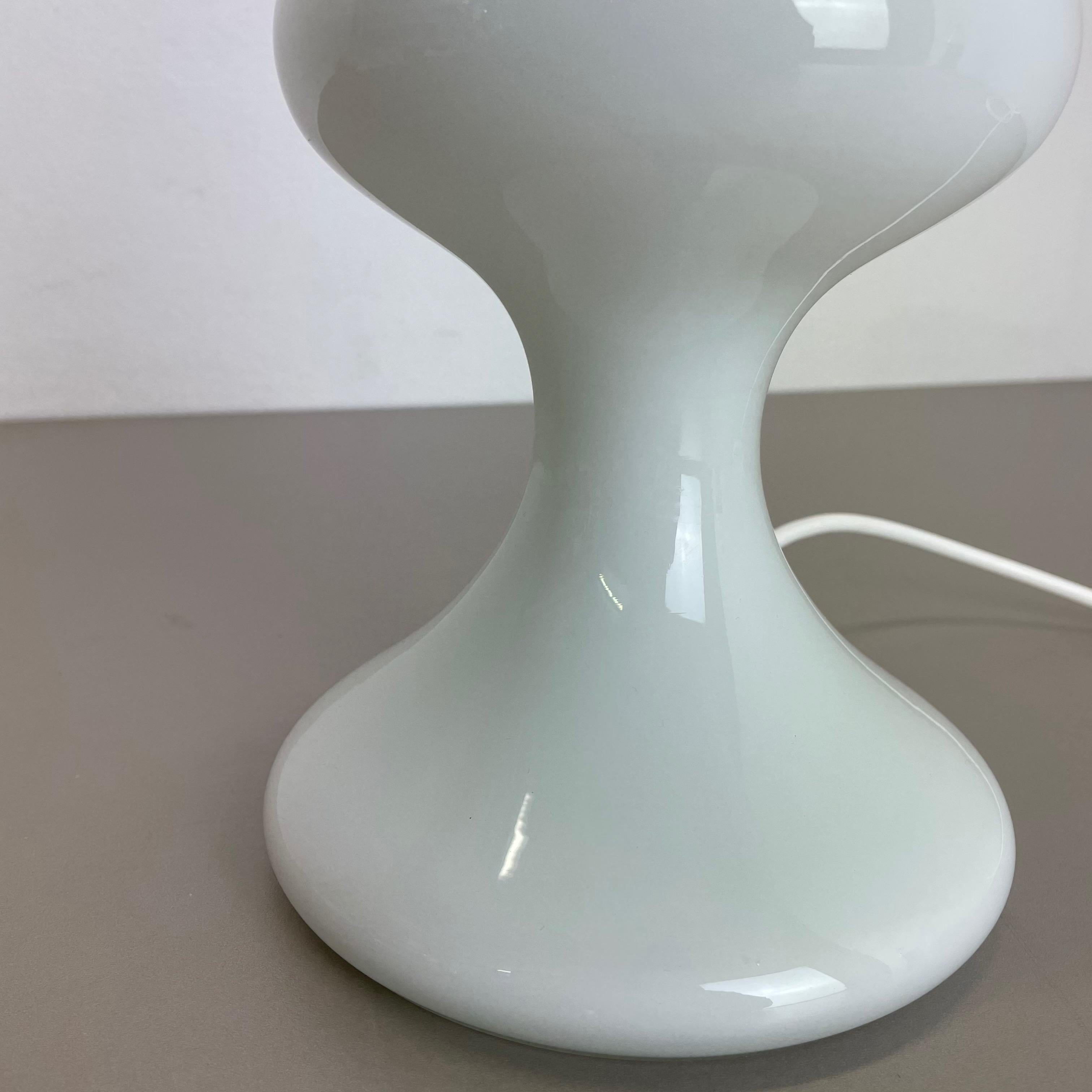 Modern M- Design White Glass Table Light Base Ml 1 by Ingo Mauer, Germany, 1960s For Sale 8
