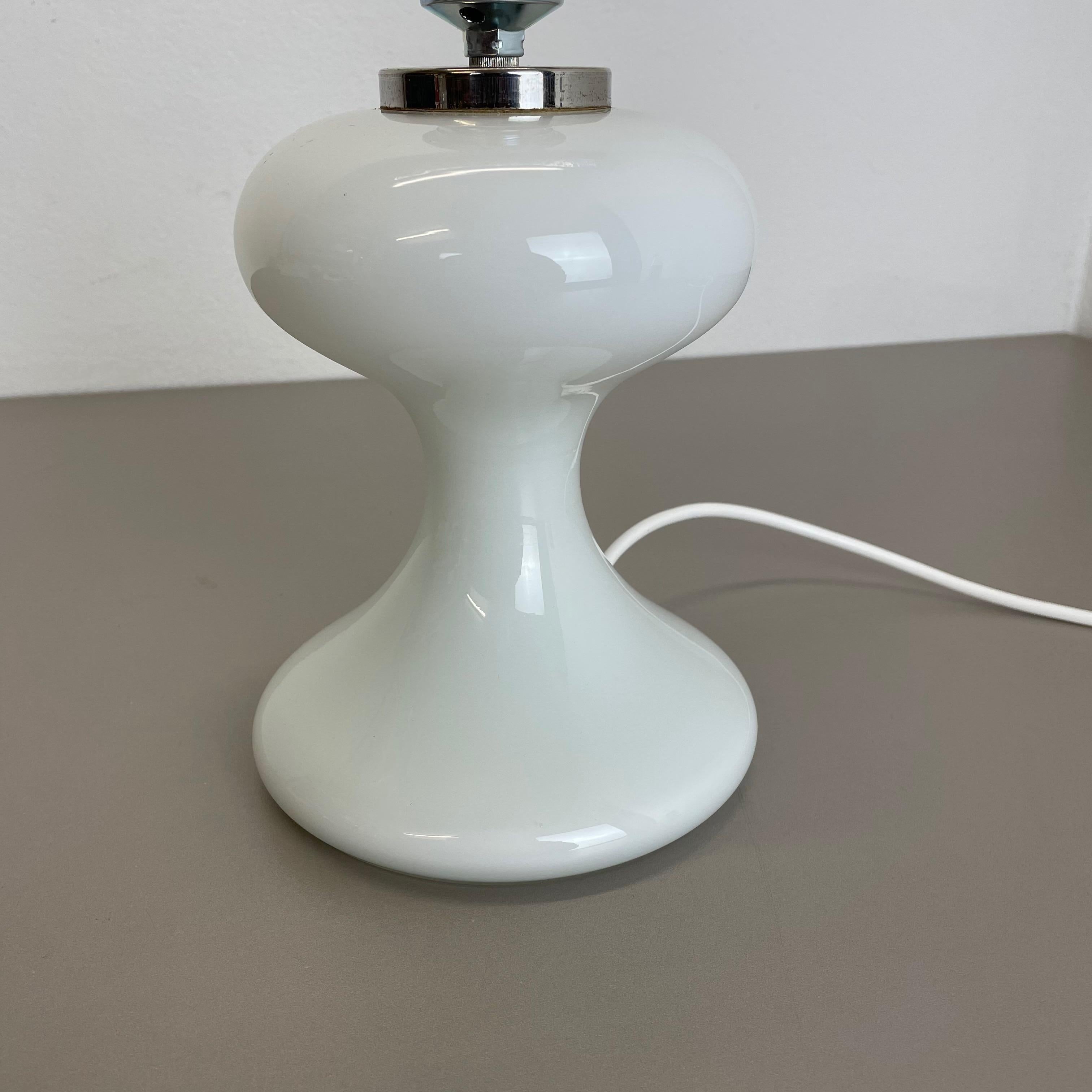 Modern M- Design White Glass Table Light Base Ml 1 by Ingo Mauer, Germany, 1960s For Sale 9