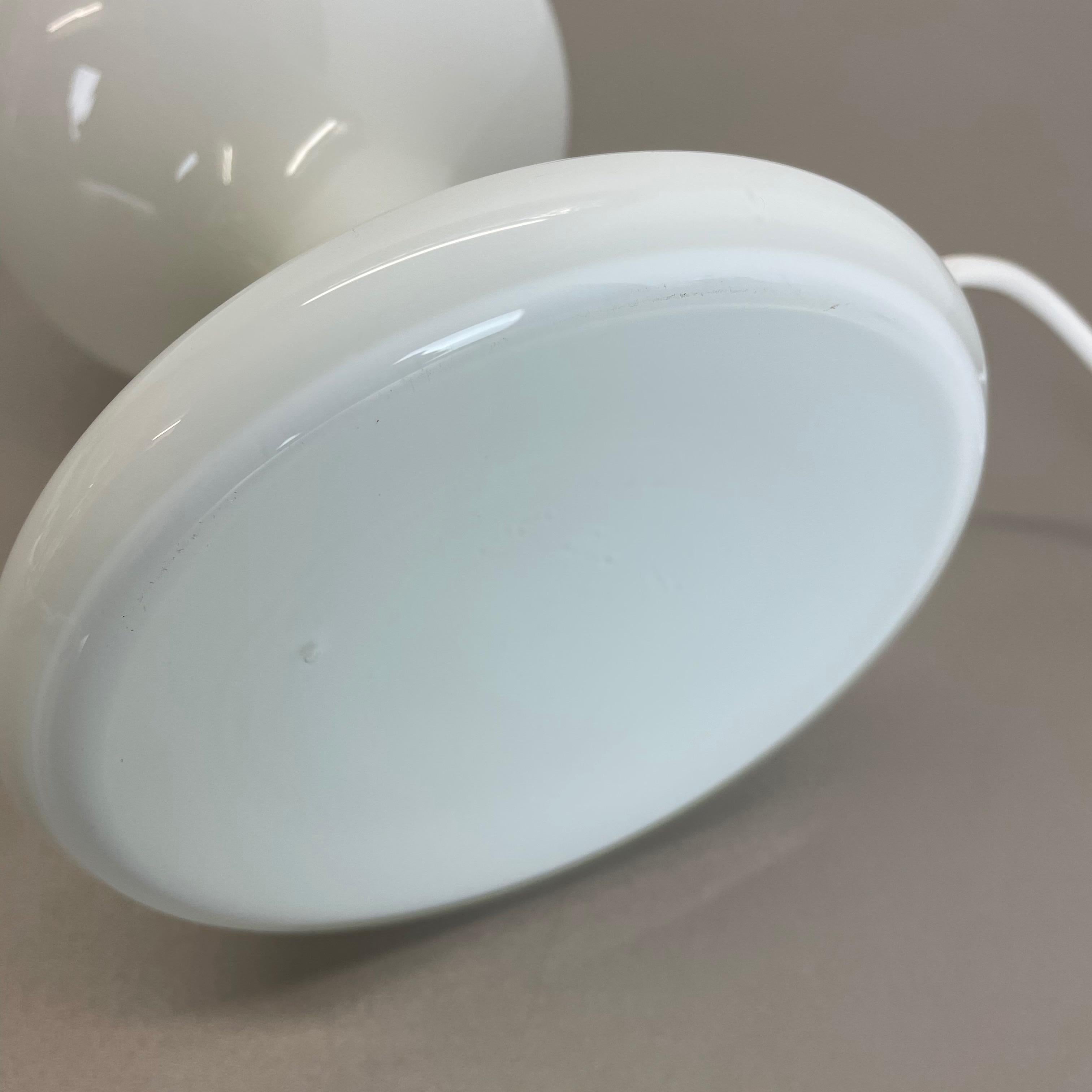 Modern M- Design White Glass Table Light Base Ml 1 by Ingo Mauer, Germany, 1960s For Sale 12