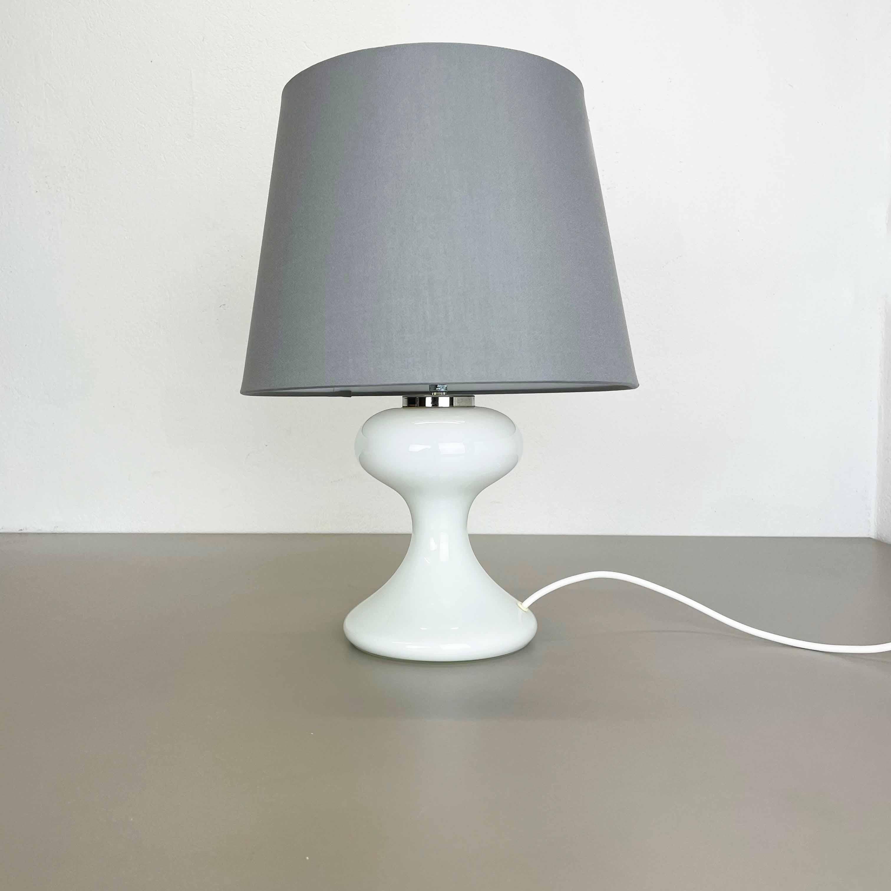 Mid-Century Modern Modern M- Design White Glass Table Light Base Ml 1 by Ingo Mauer, Germany, 1960s For Sale