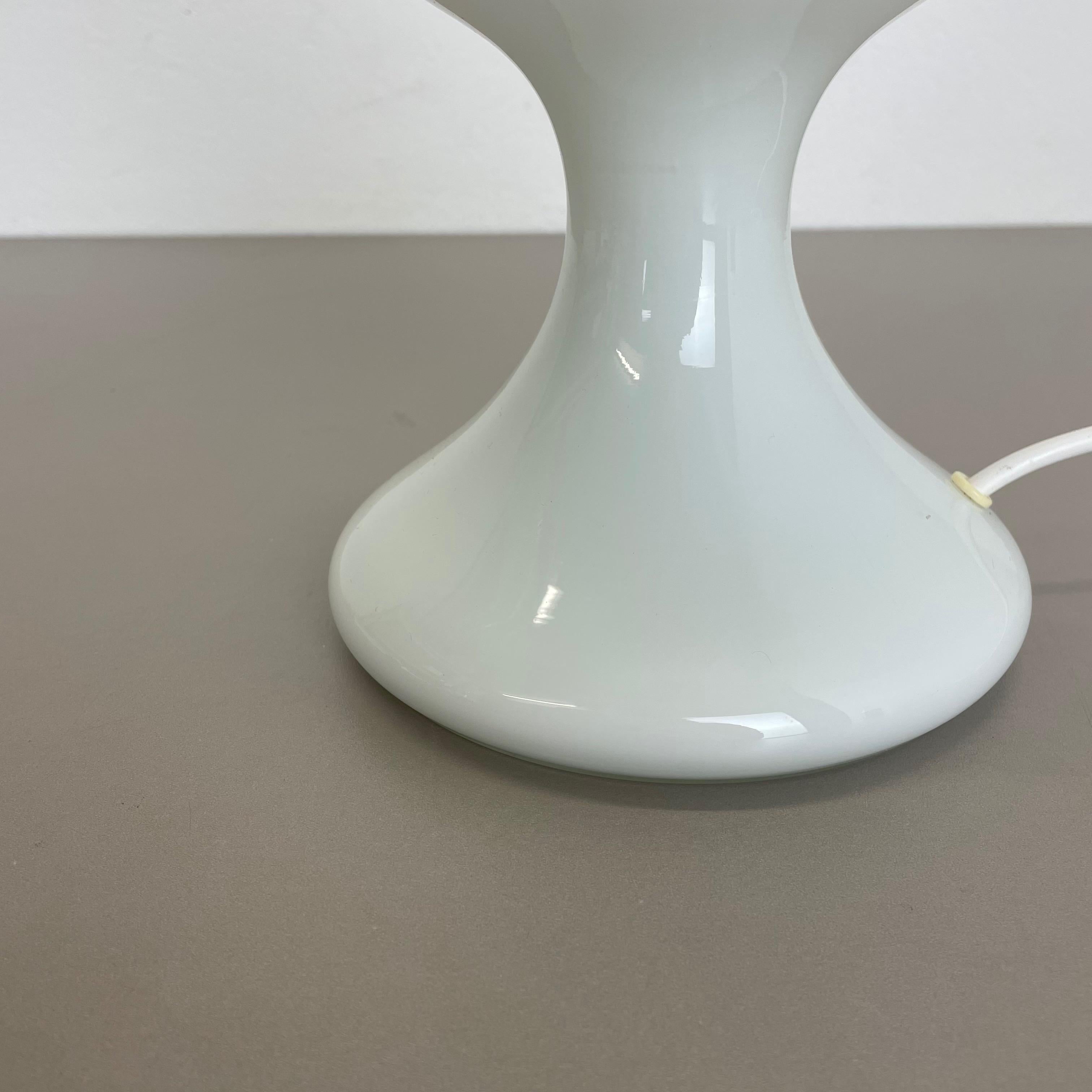 Modern M- Design White Glass Table Light Base Ml 1 by Ingo Mauer, Germany, 1960s For Sale 1