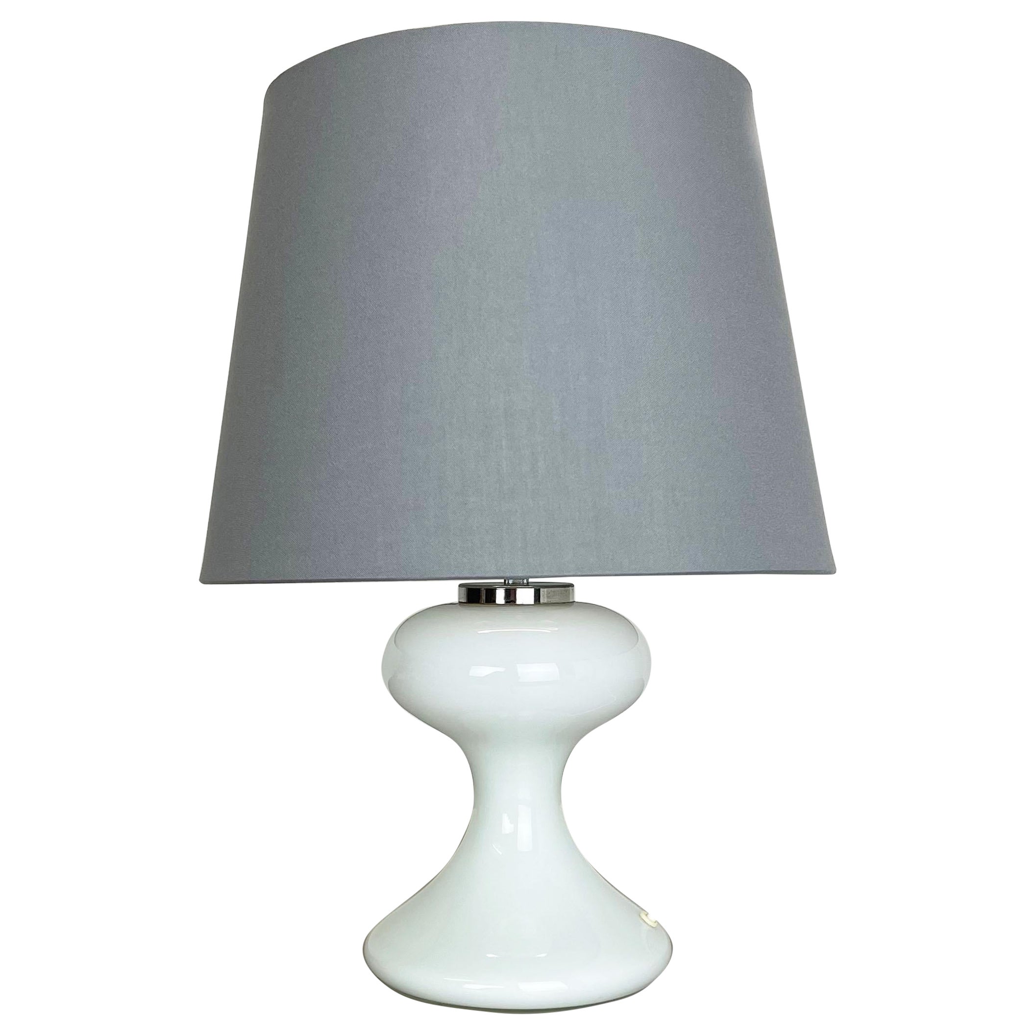 Base de table moderne en verre blanc M- Design ML 1 d'Ingo Mauer, GERMANY, années 1960