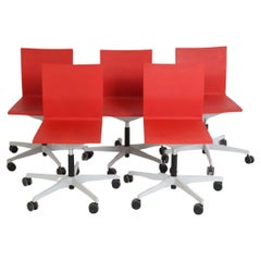 Modern Maarten Van Severen .04 task Red office desk chair for Vitra