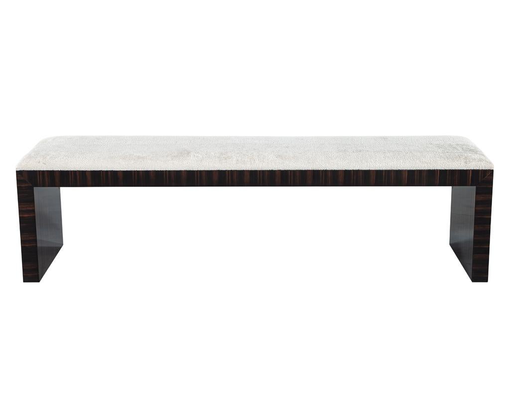 Art déco Banc moderne en macassar par Carrocel en vente