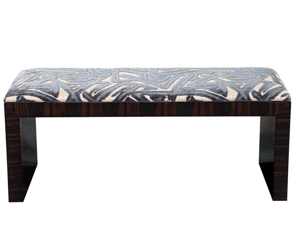 Canadian Modern Macassar Bench by Carrocel For Sale