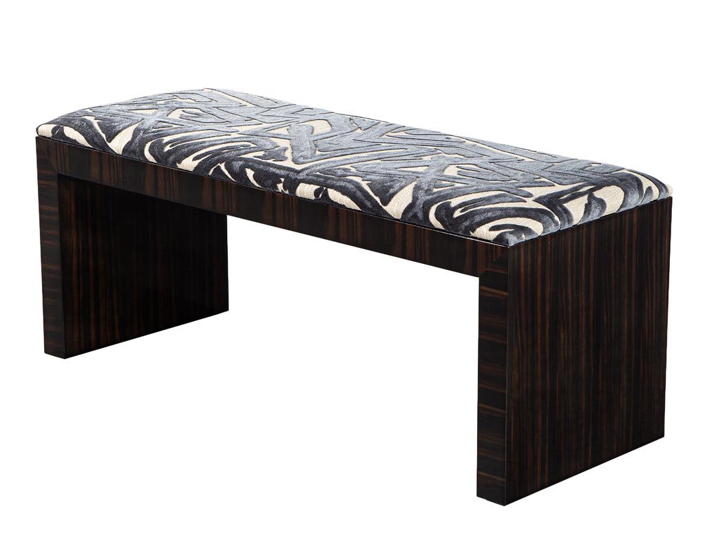 Hand-Crafted Modern Macassar Bench by Carrocel For Sale
