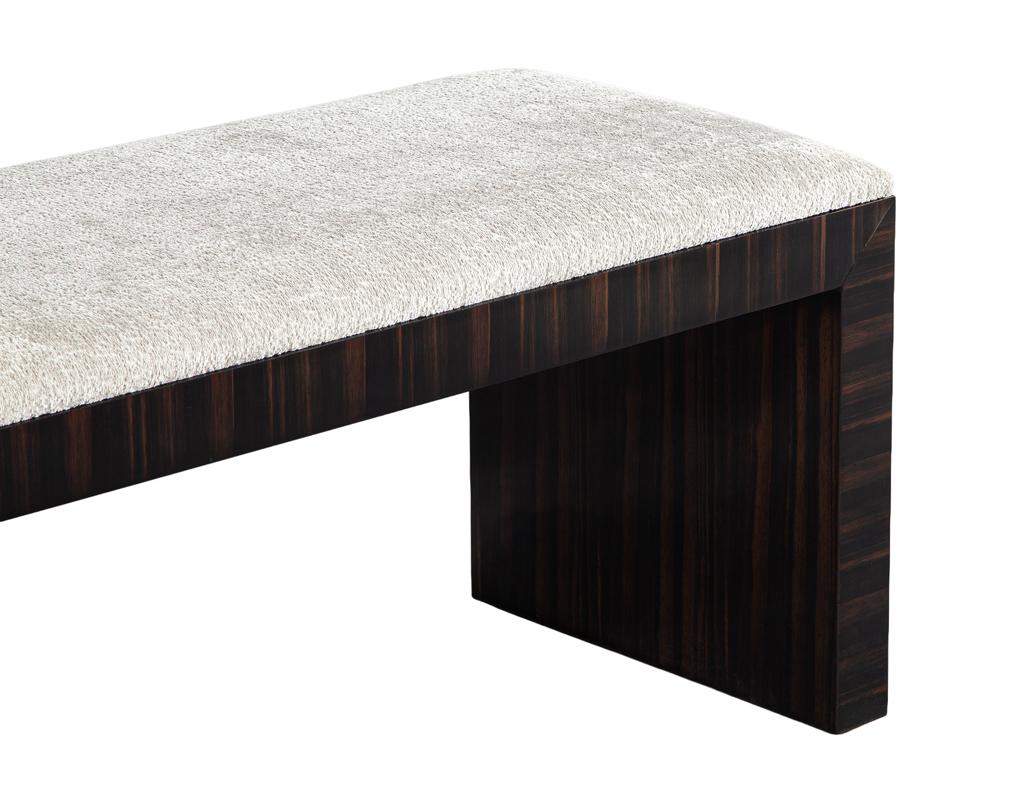Banc moderne en macassar par Carrocel en vente 2