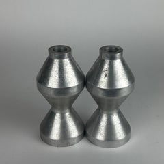 Modern Machinists Aluminum Turned Candle Holders