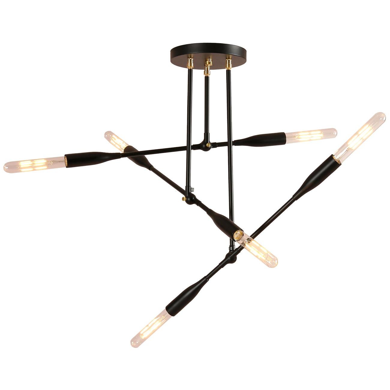 Modern Made to Order Thia Trio Light in Black Poppy by Studio Dunn For Sale